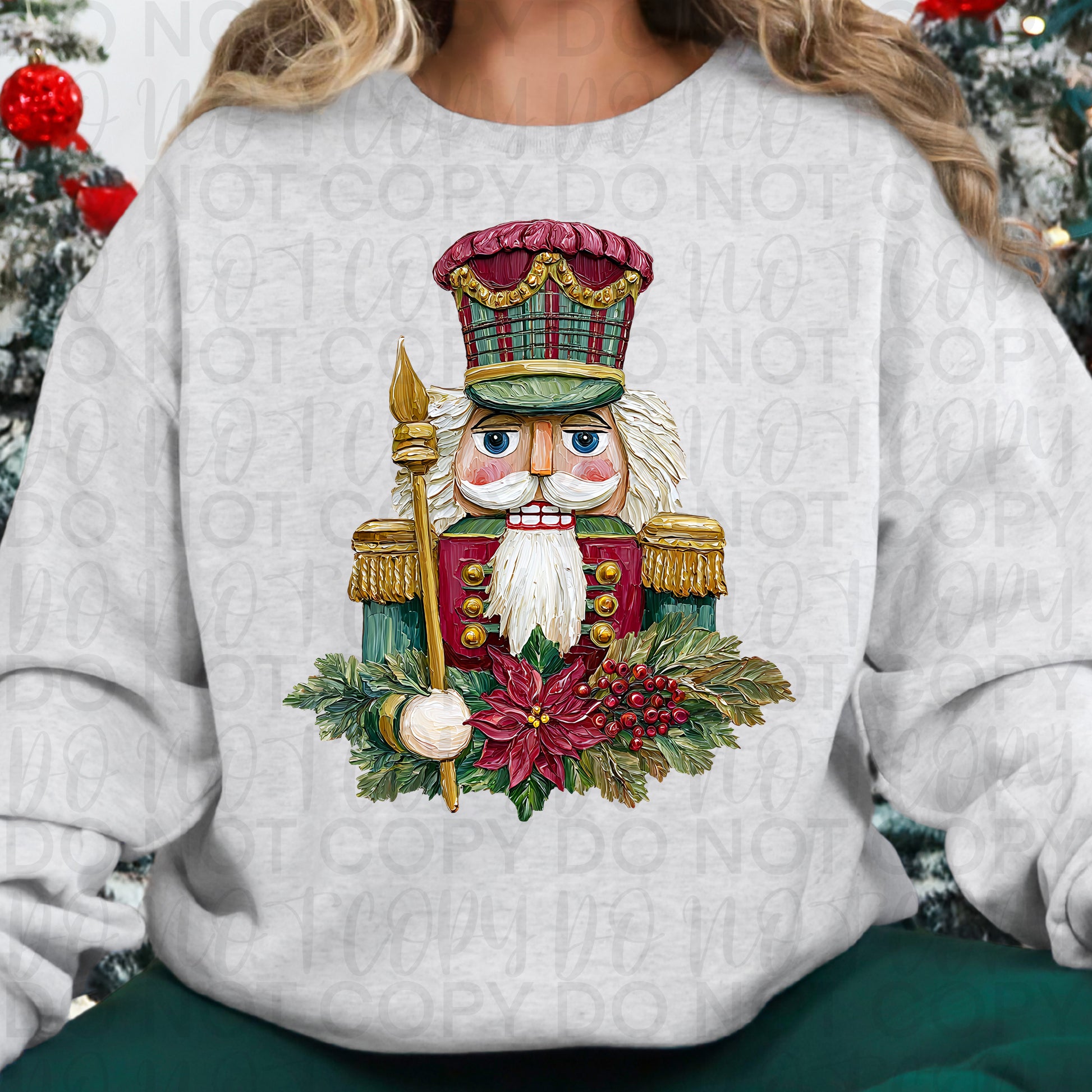 Painted Christmas Nutcracker PNG