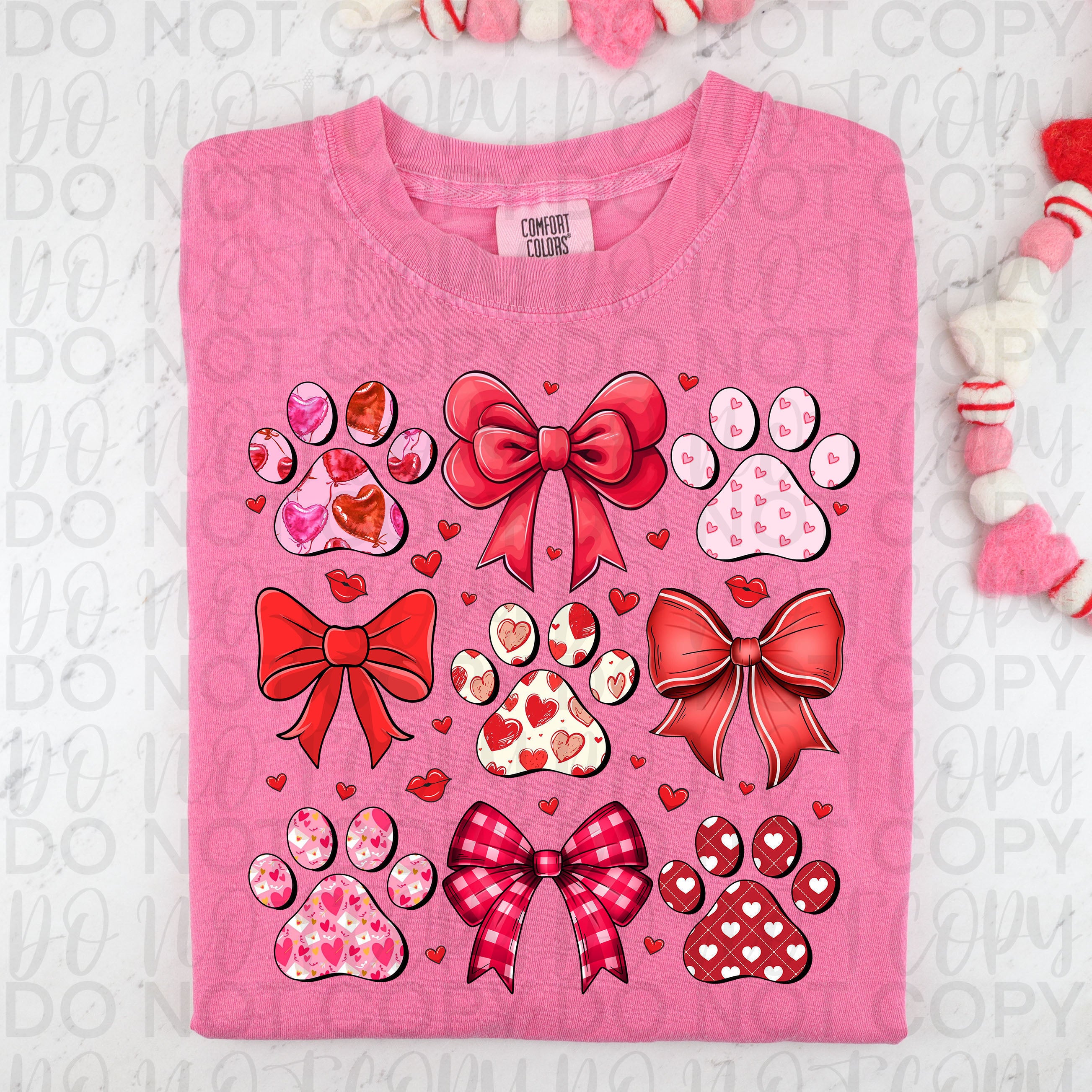 Dog Valentine Coquette PNG