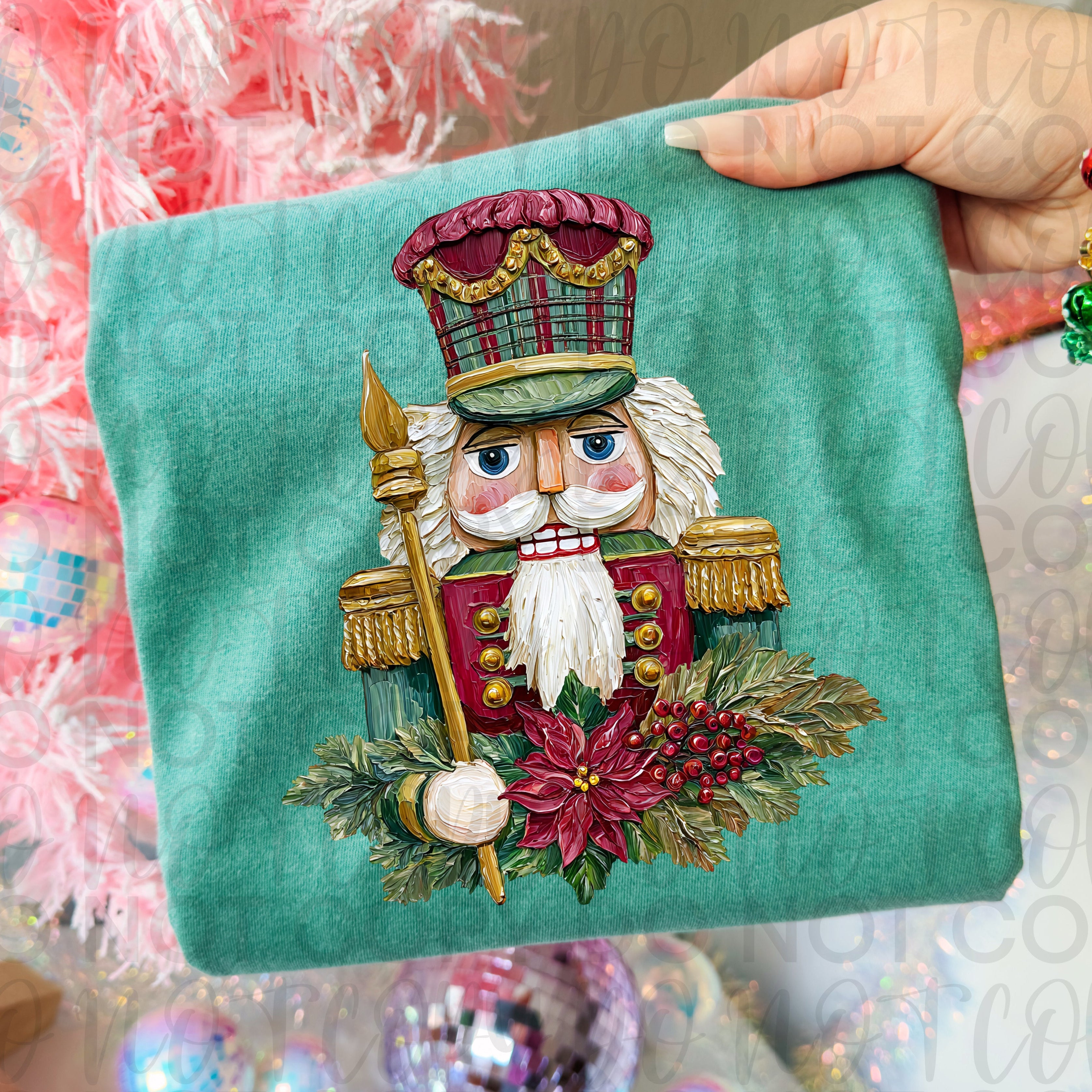 Painted Christmas Nutcracker PNG