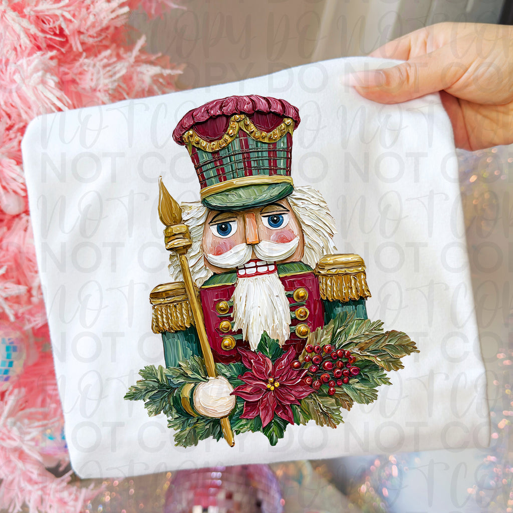 Painted Christmas Nutcracker PNG
