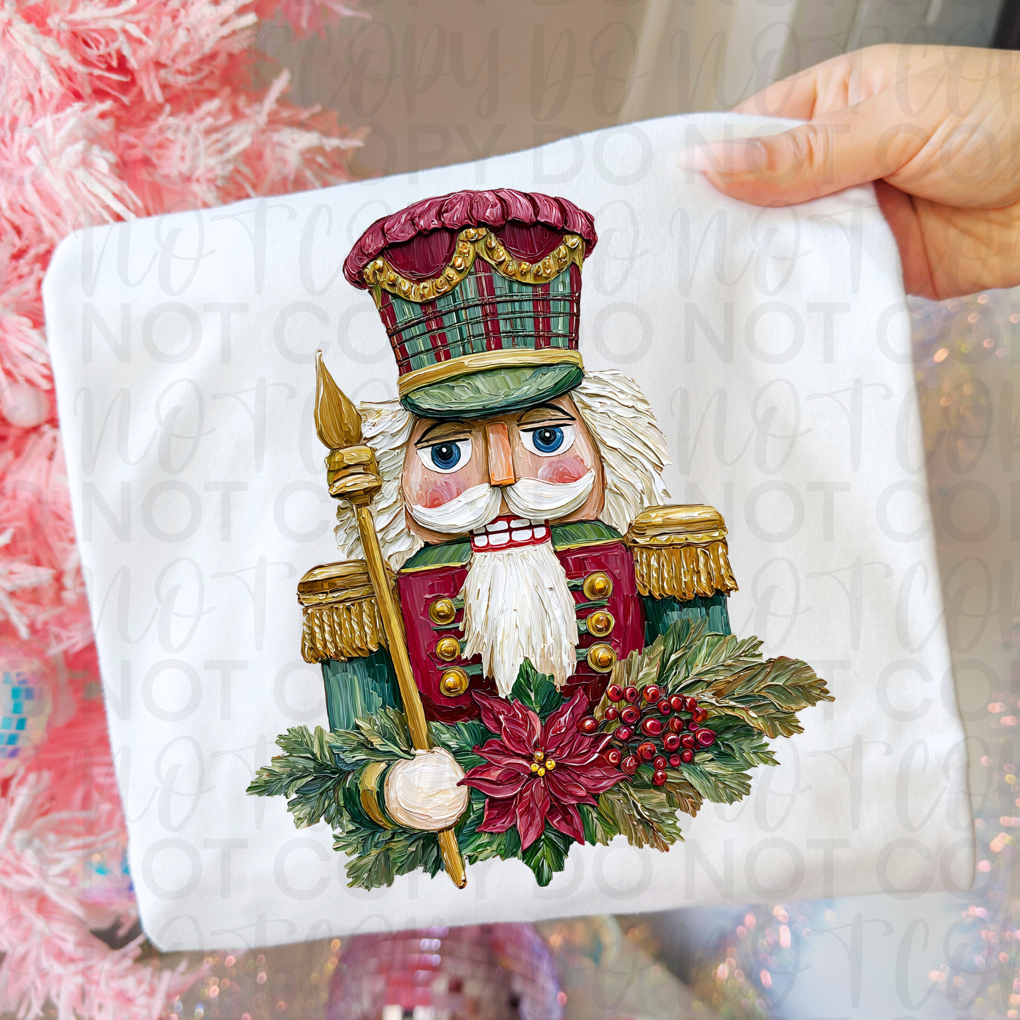 Painted Christmas Nutcracker PNG