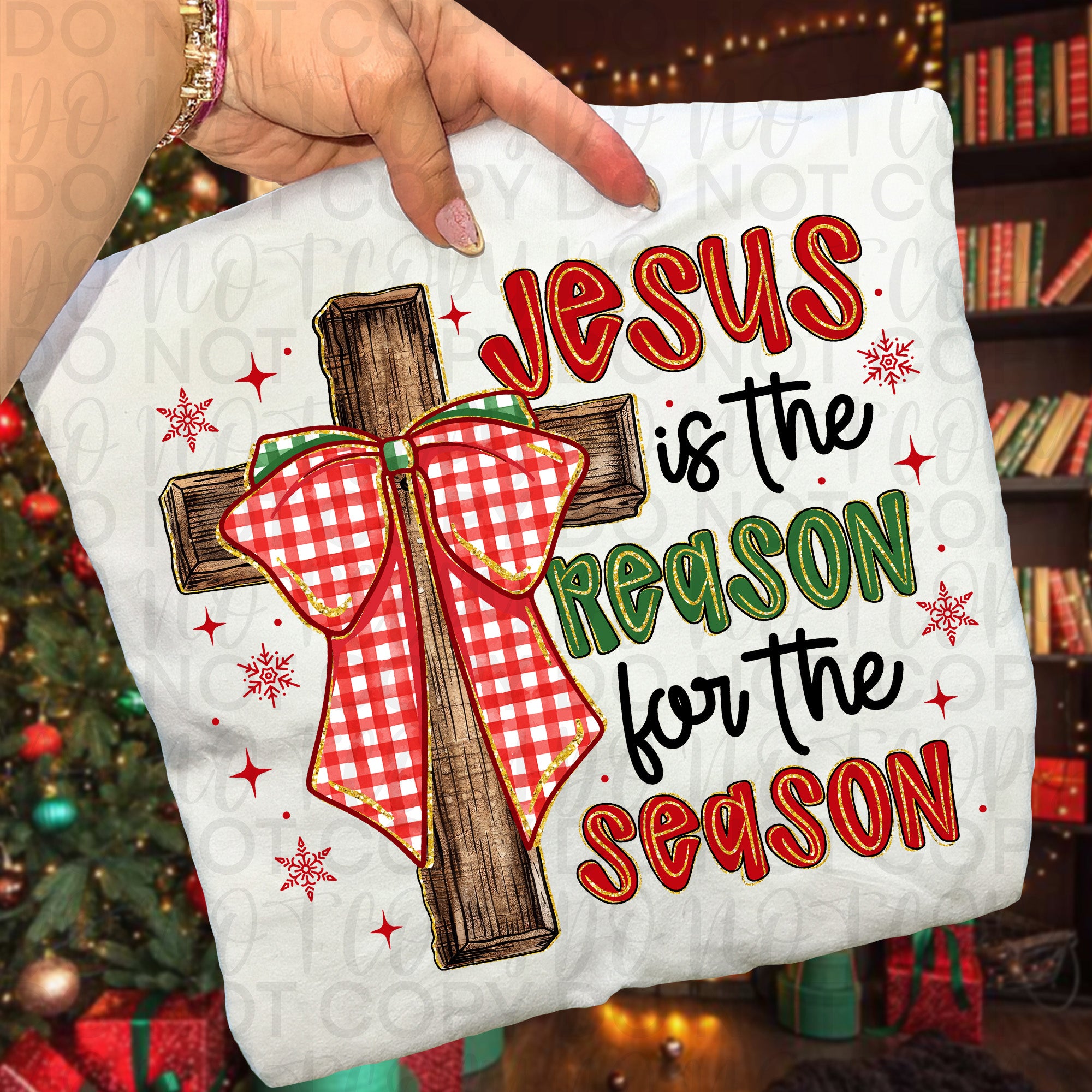 Jesus is the Reason Christian Christmas PNG