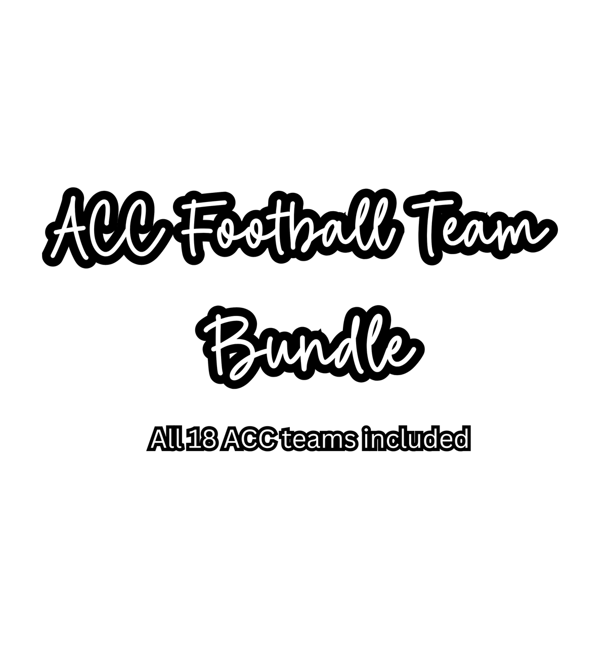 ACC Football Team Bundle