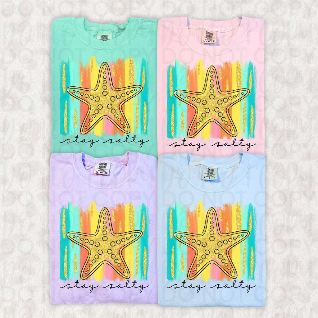 Stay Salty Summer Starfish PNG