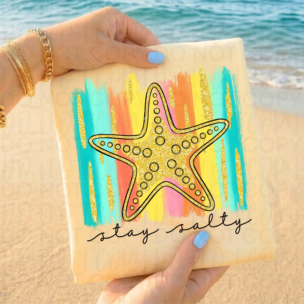 Stay Salty Summer Starfish PNG