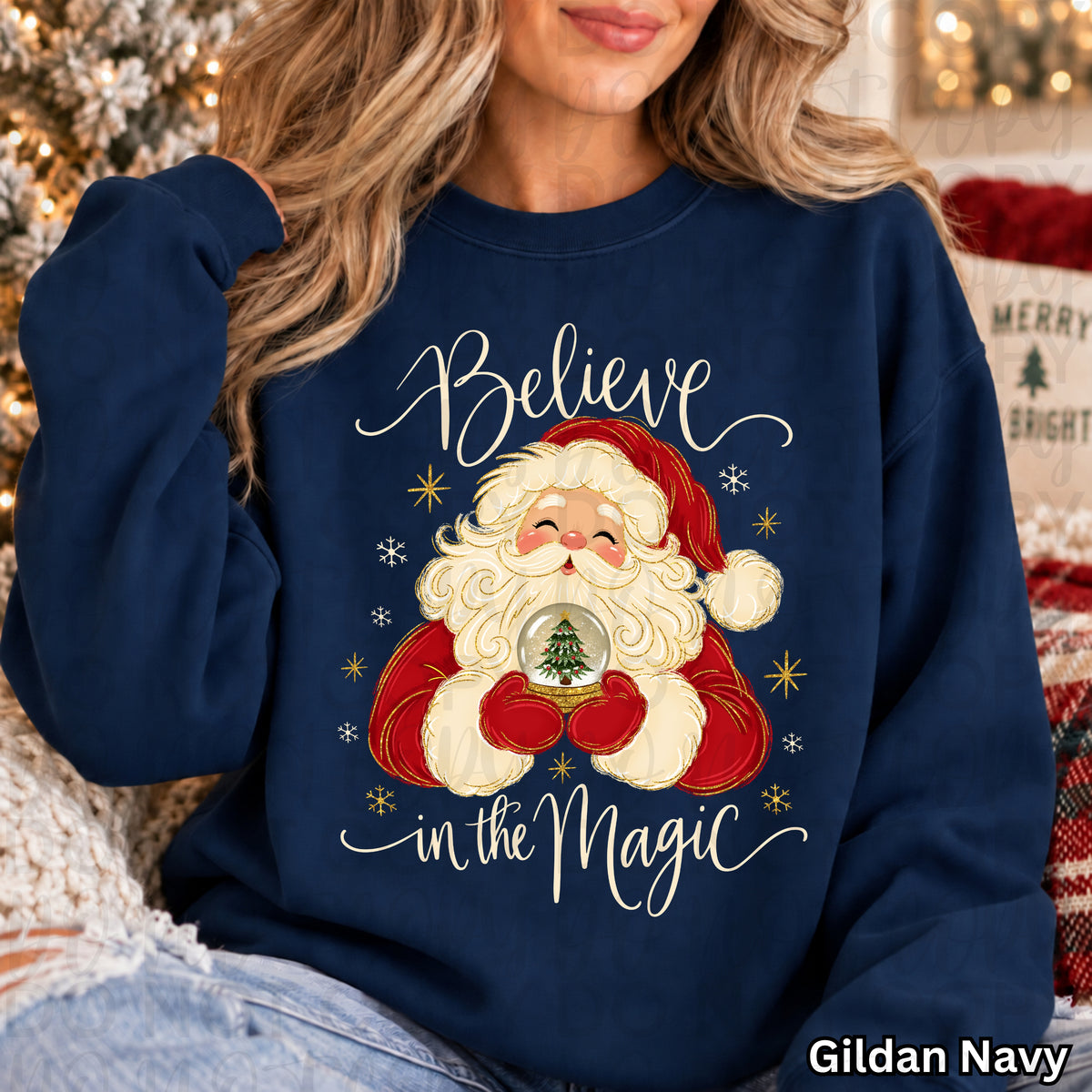 Believe in the Magic Christmas PNG
