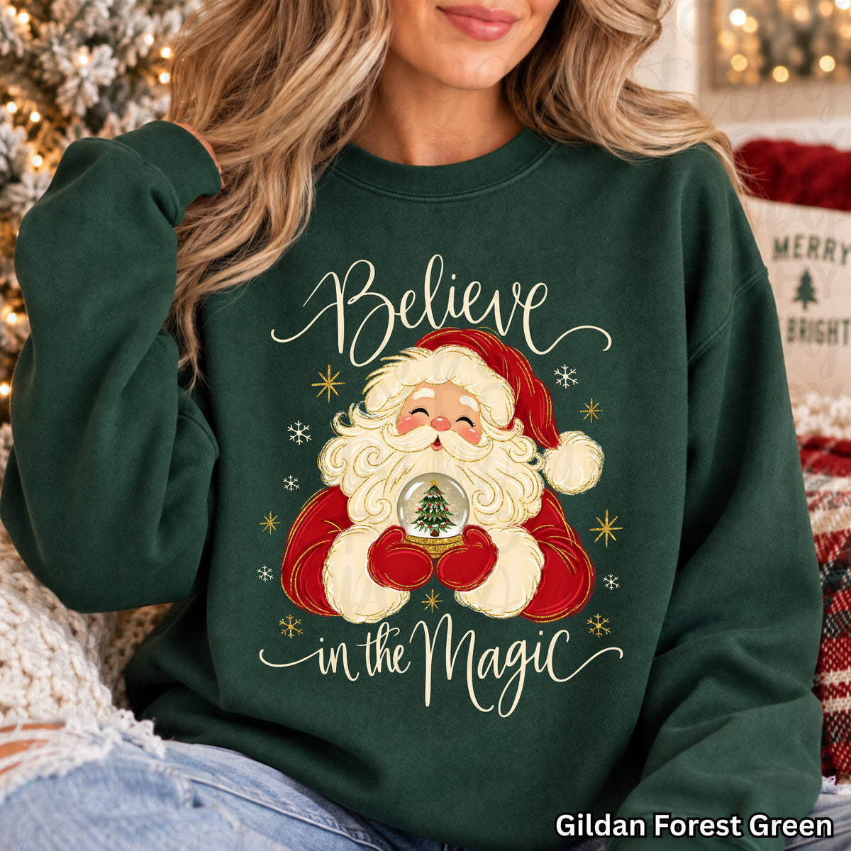 Believe in the Magic Christmas PNG