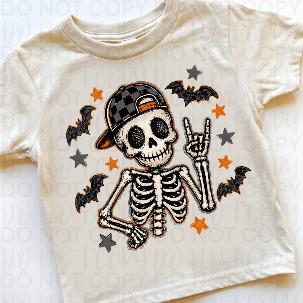 Boy Halloween Skeleton PNG