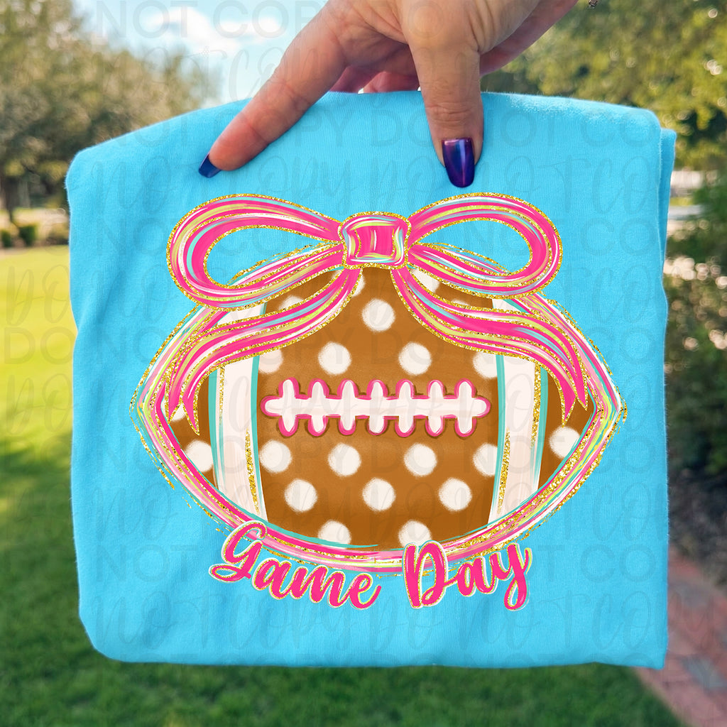 Preppy Game Day Football PNG