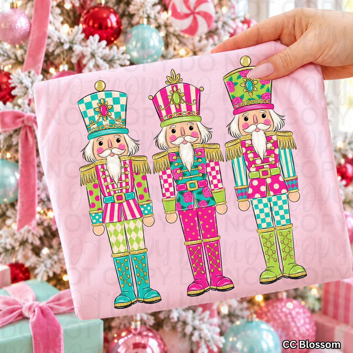 Colorful Christmas Nutcrackers PNG