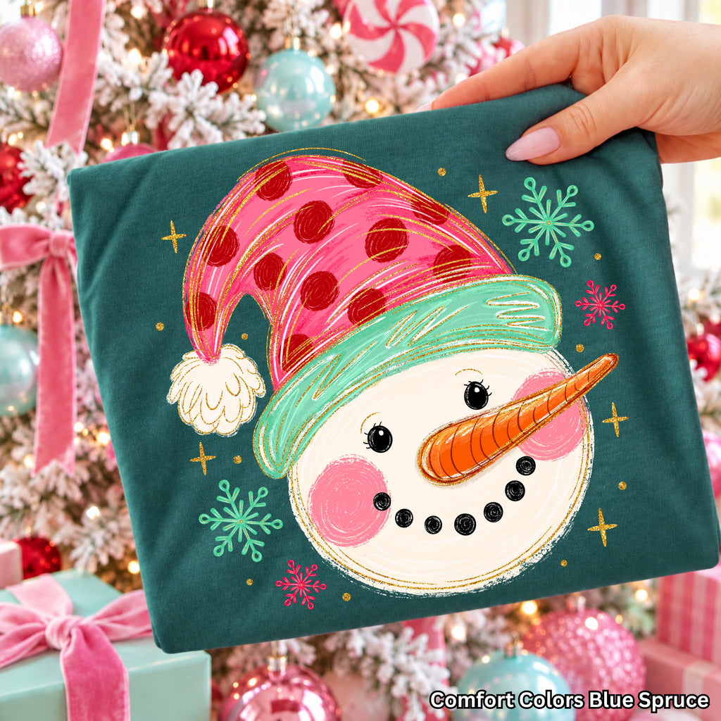 Whimsical Snowman PNG