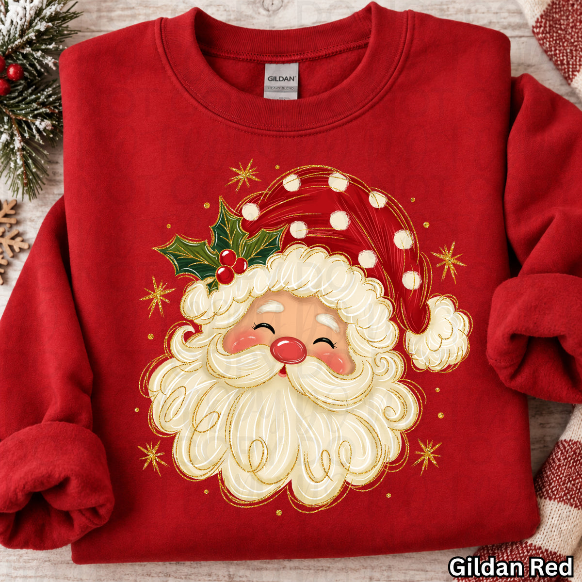 Whimsical Christmas Santa PNG
