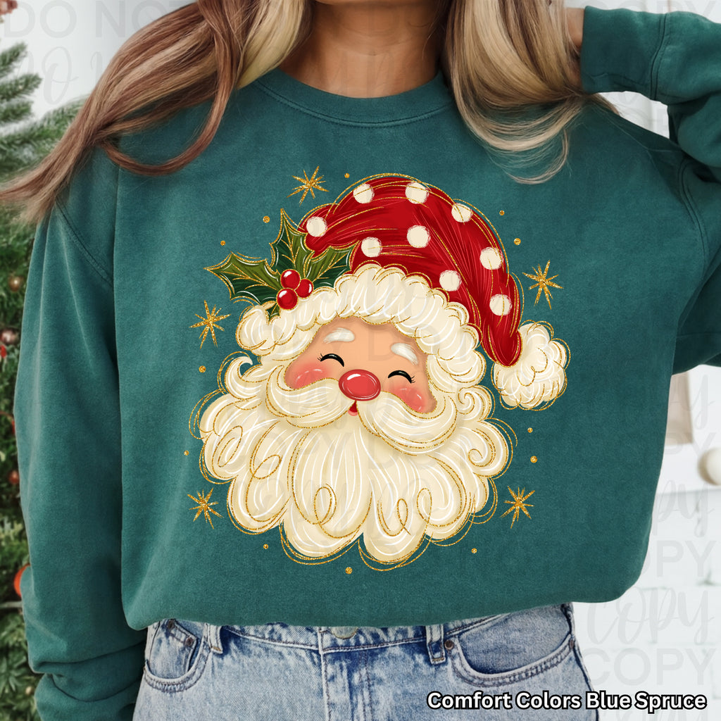 Whimsical Christmas Santa PNG