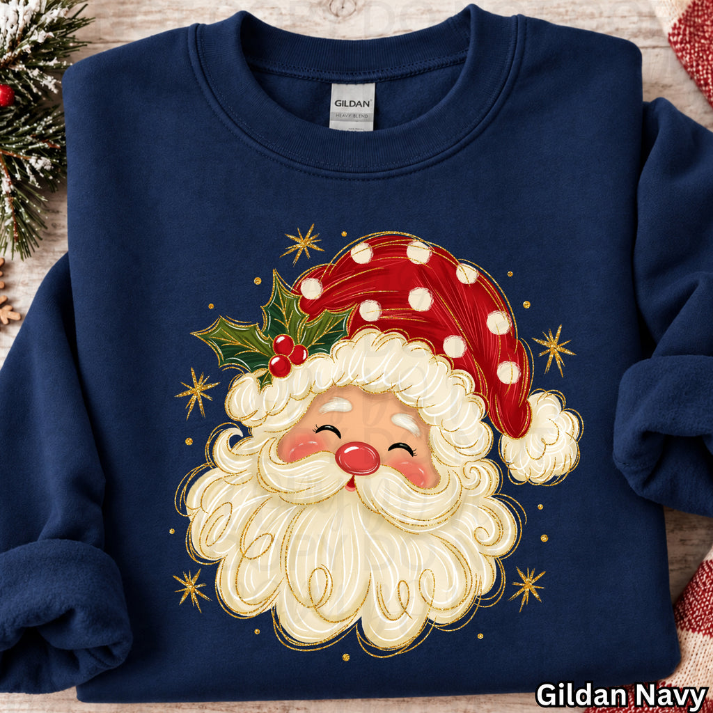 Whimsical Christmas Santa PNG