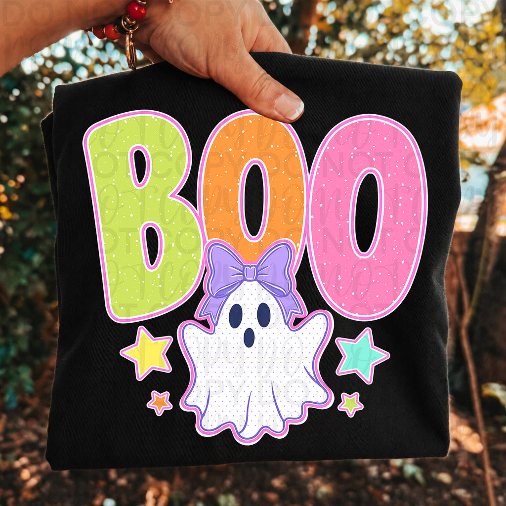 Preppy BOO Ghost PNG