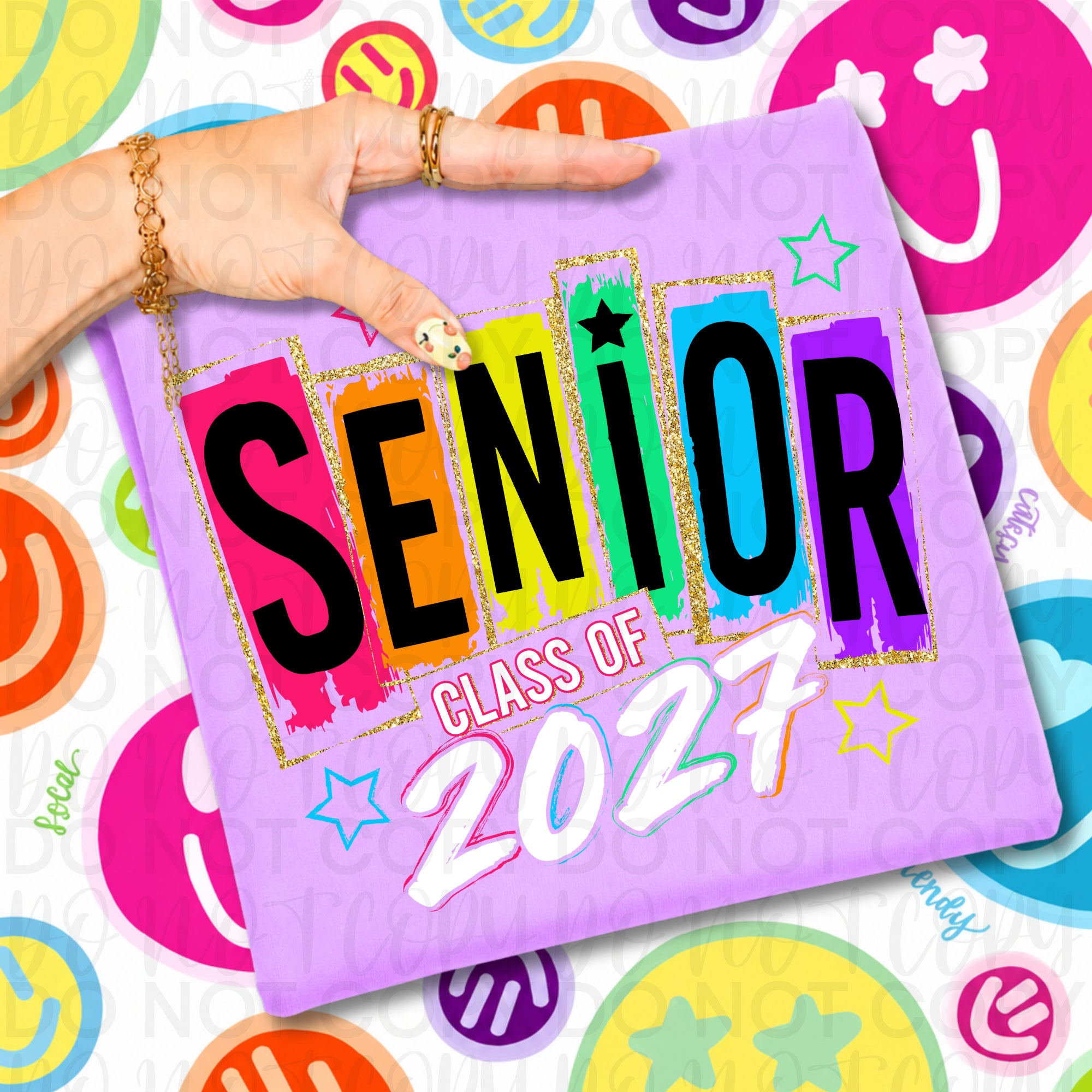 Colorful Senior 2027 PNG