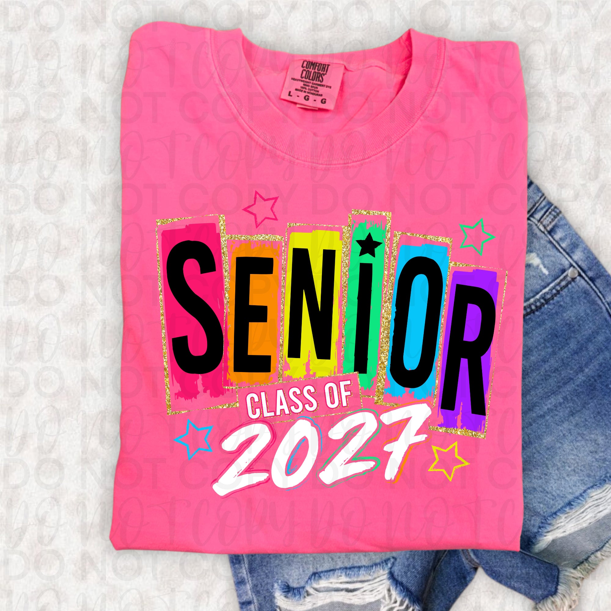 Colorful Senior 2027 PNG