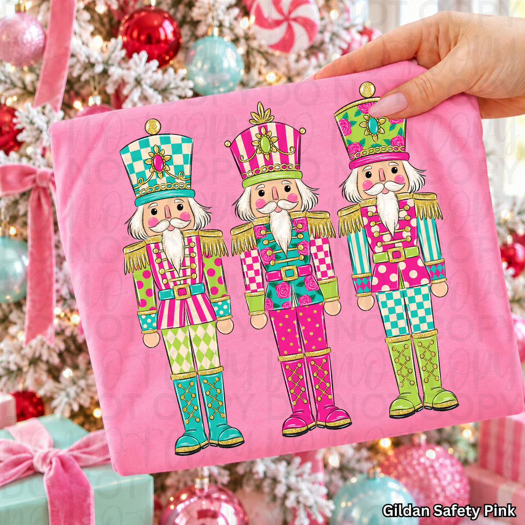 Colorful Christmas Nutcrackers PNG