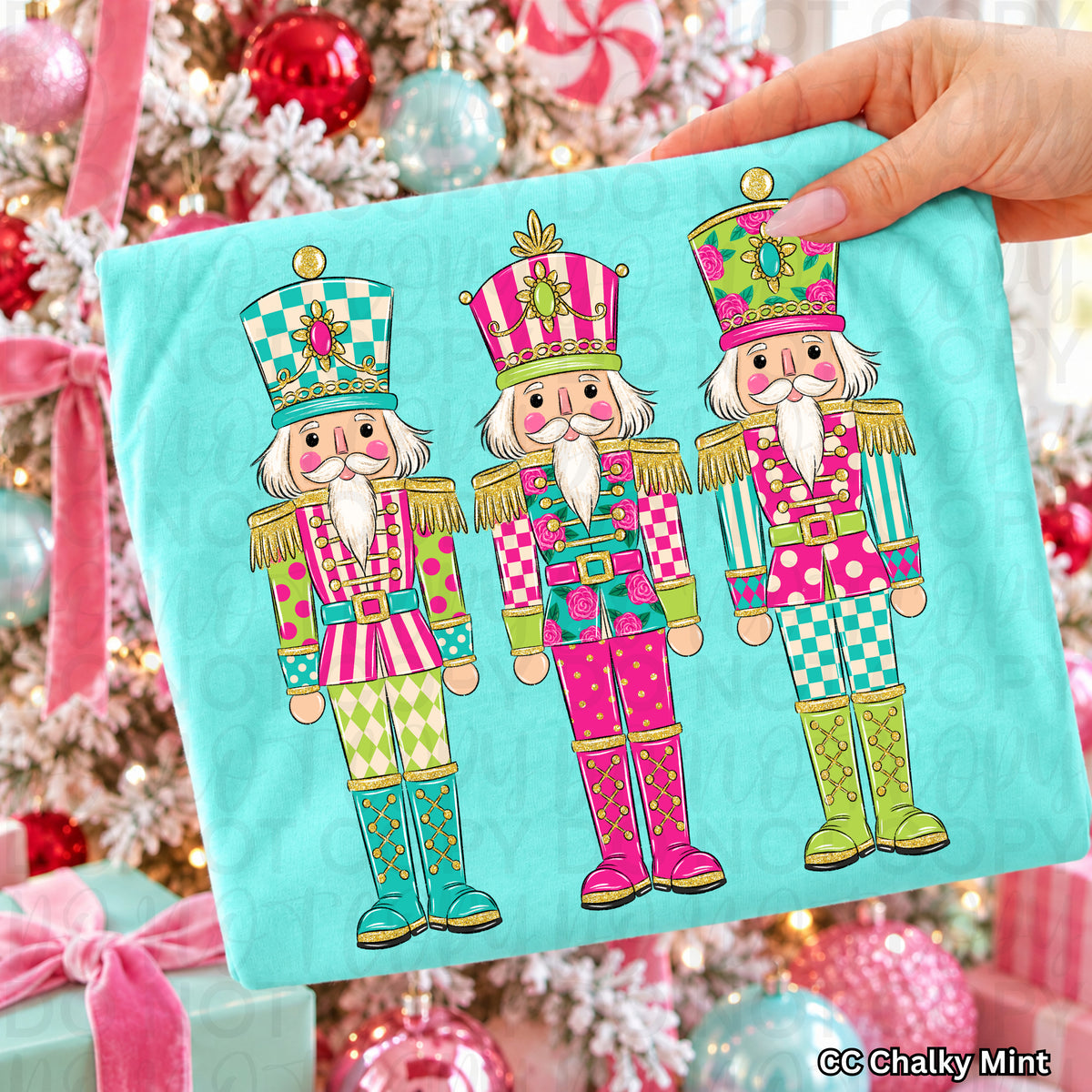 Colorful Christmas Nutcrackers PNG