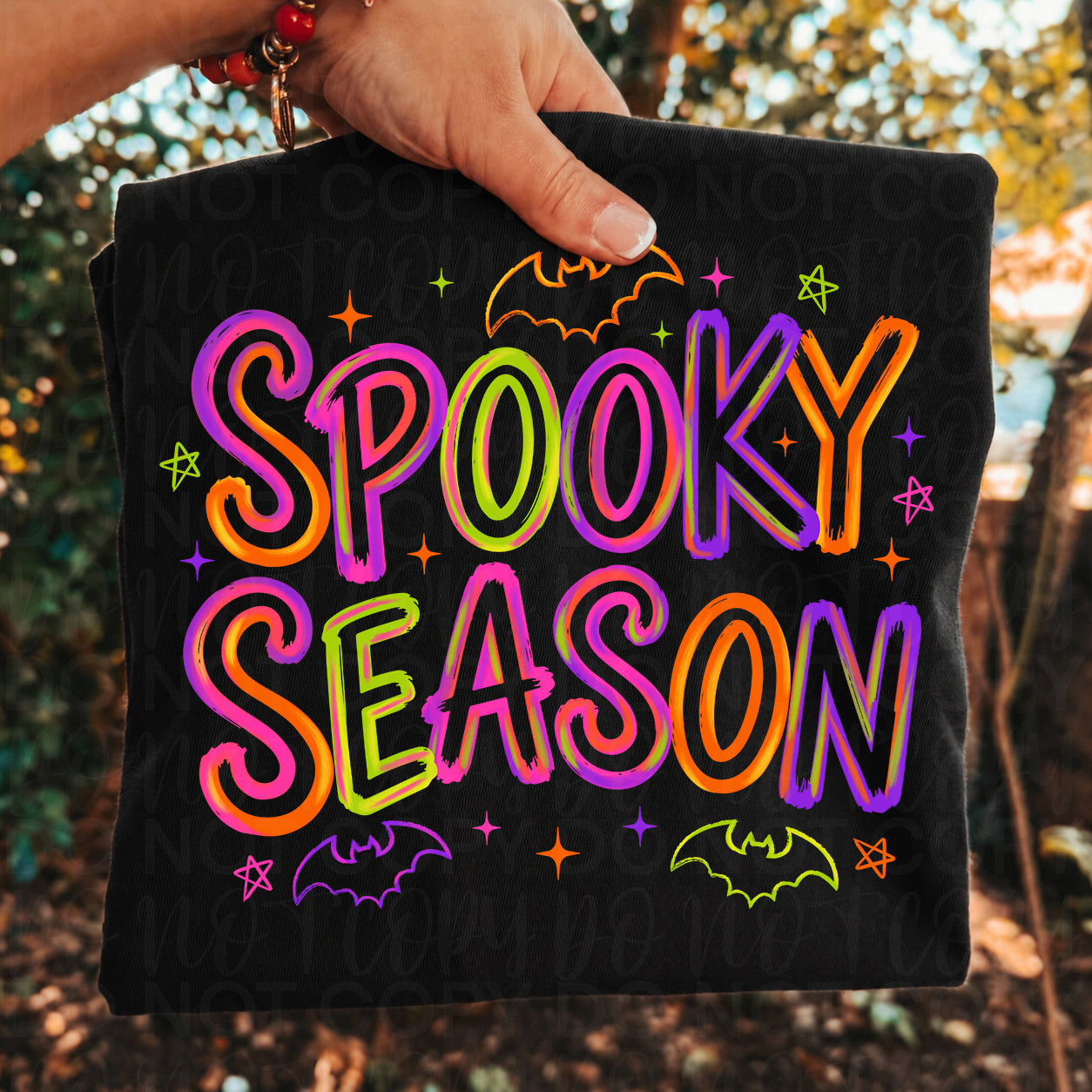 Neon Spooky Season PNG