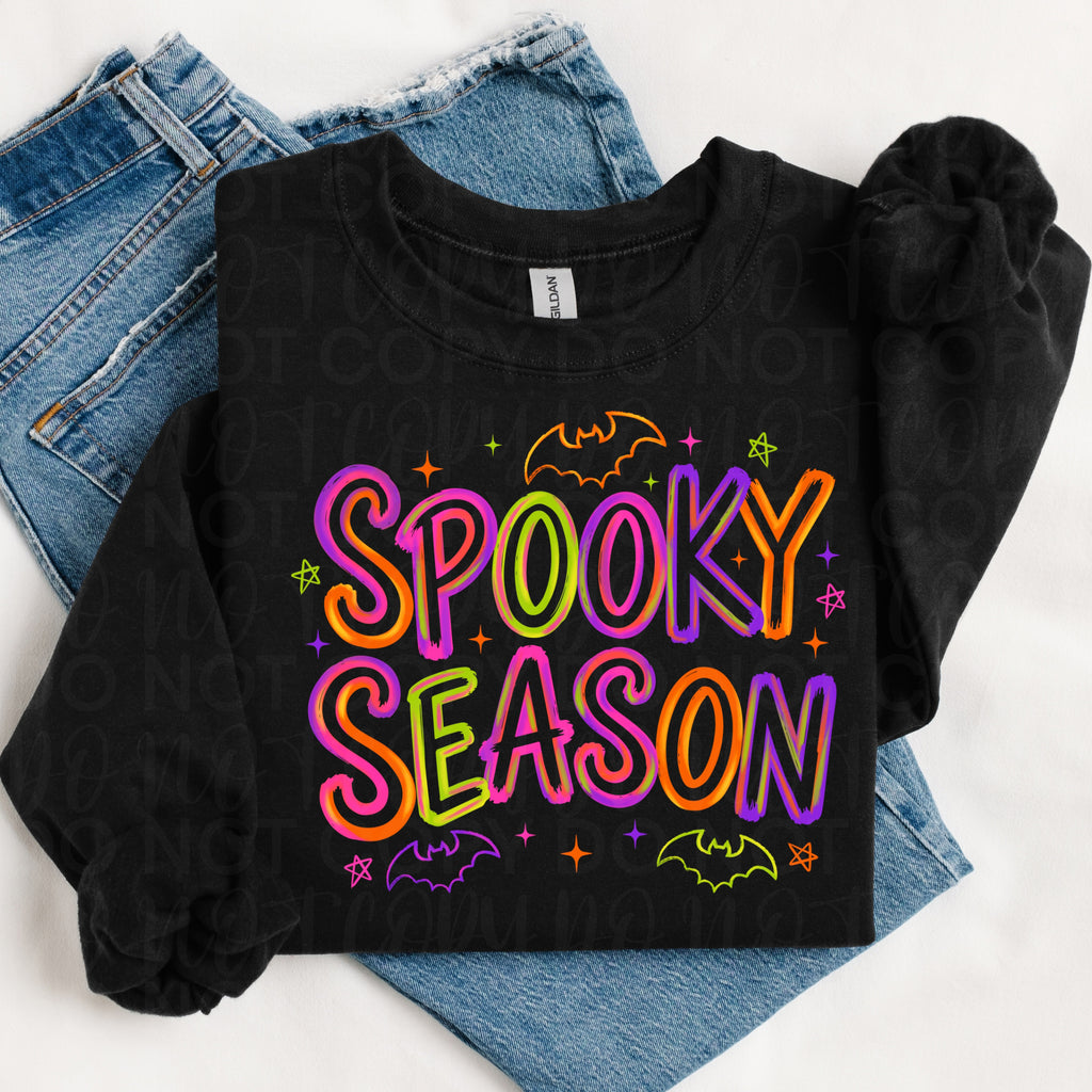 Neon Spooky Season PNG