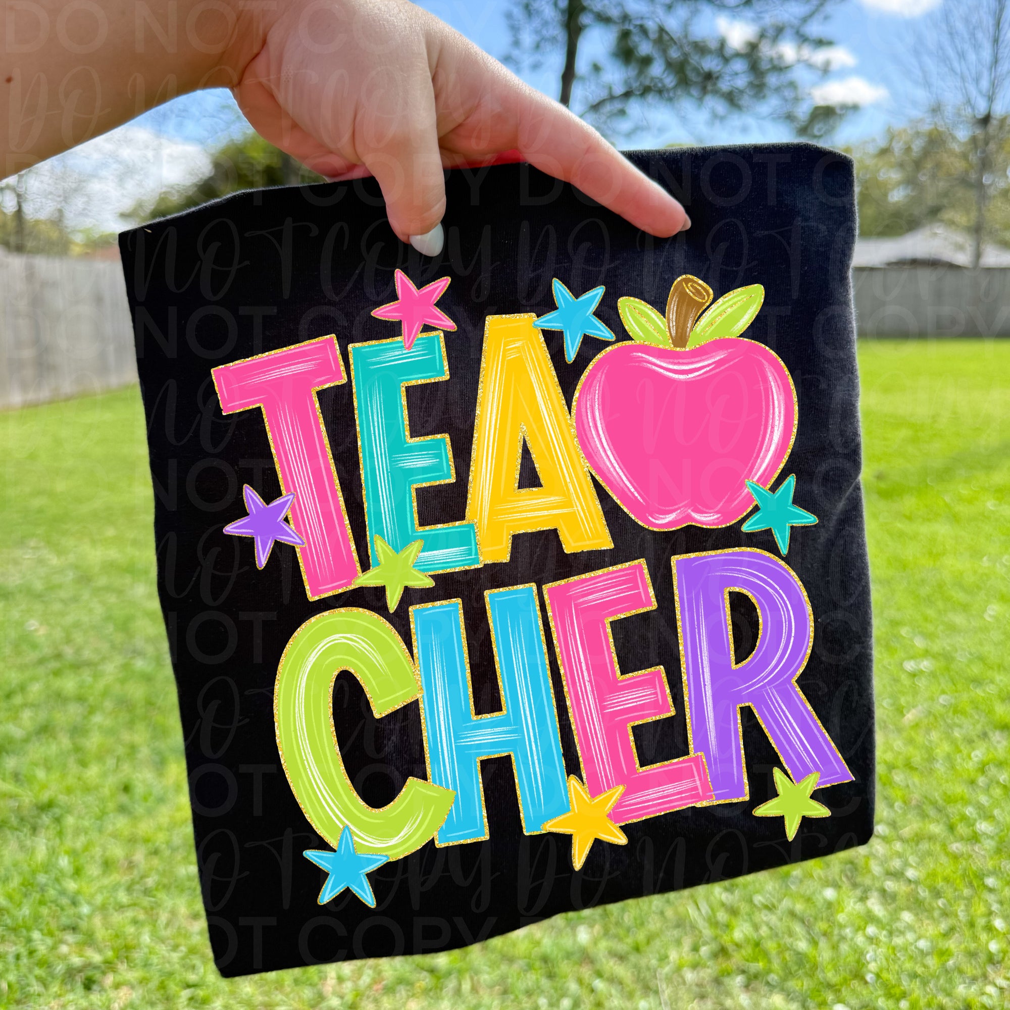 Colorful Teacher Apple PNG