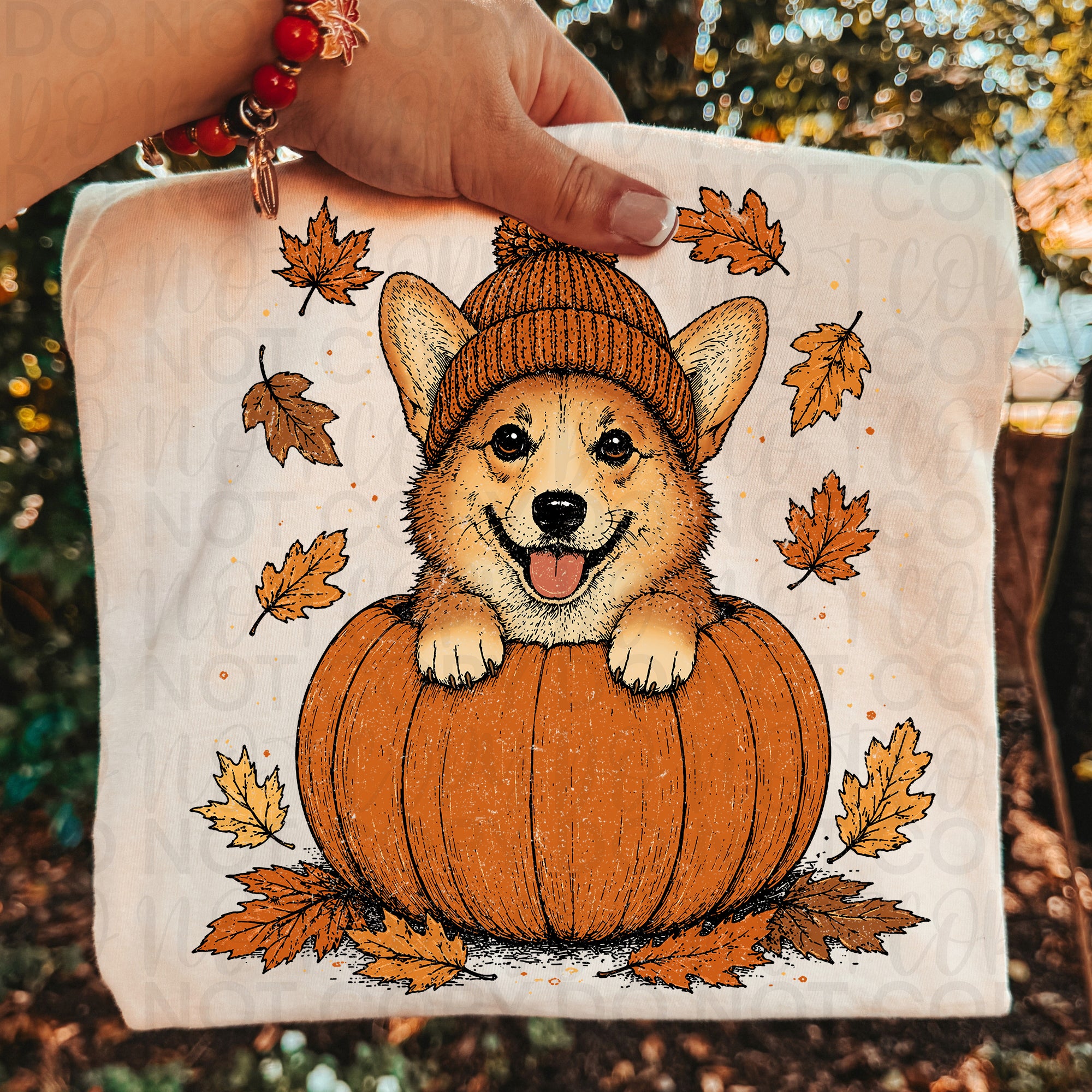 Fall Corgi Dog Pumpkin PNG