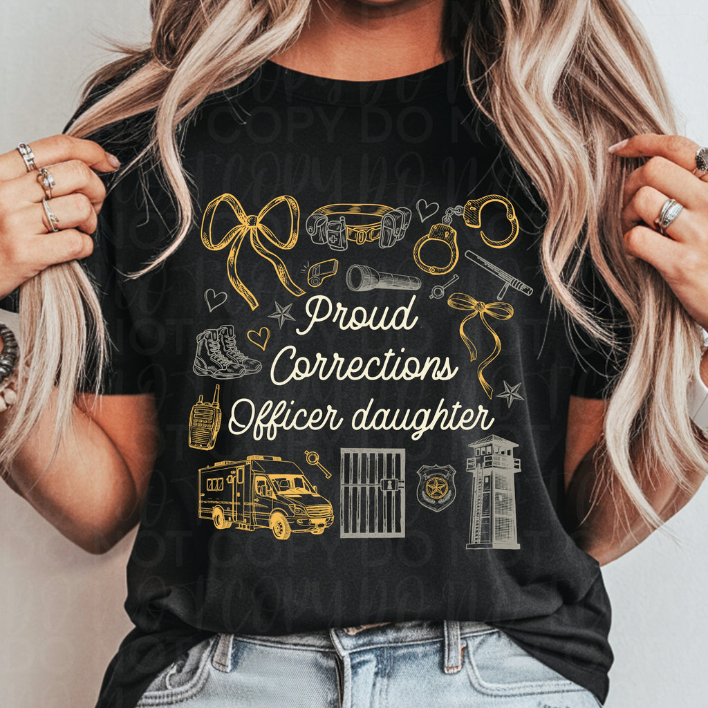 Proud Corrections Wife Mom Daughter PNG