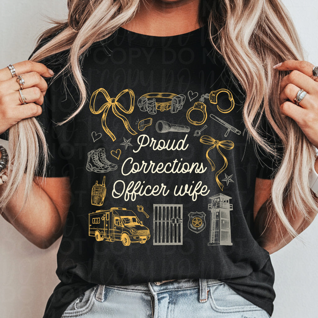 Proud Corrections Wife Mom Daughter PNG