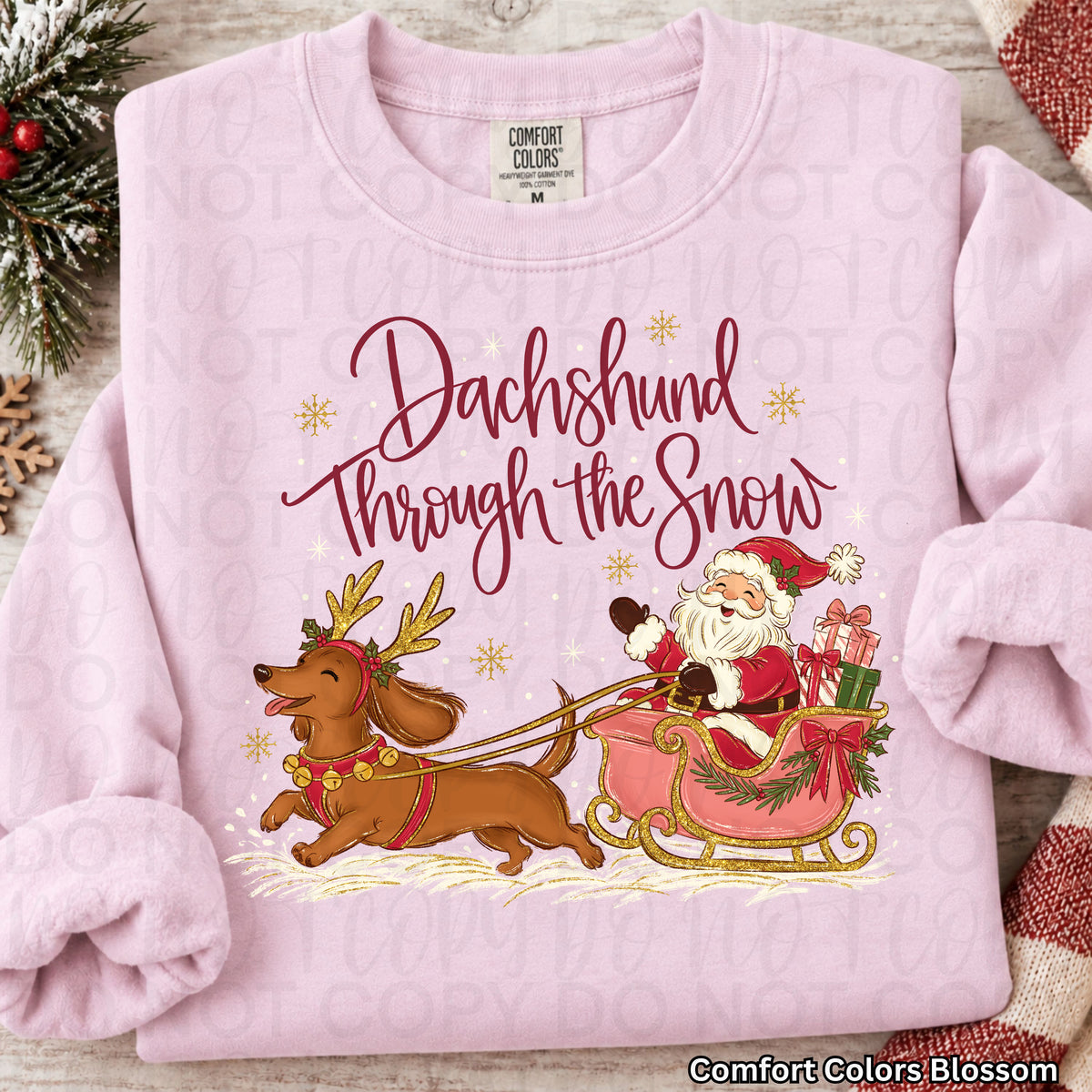 Dachshund Through the Snow PNG