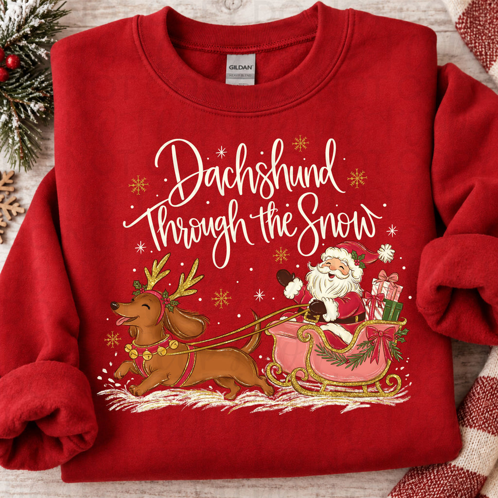 Dachshund Through the Snow PNG