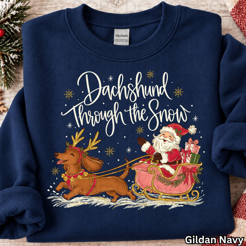 Dachshund Through the Snow PNG
