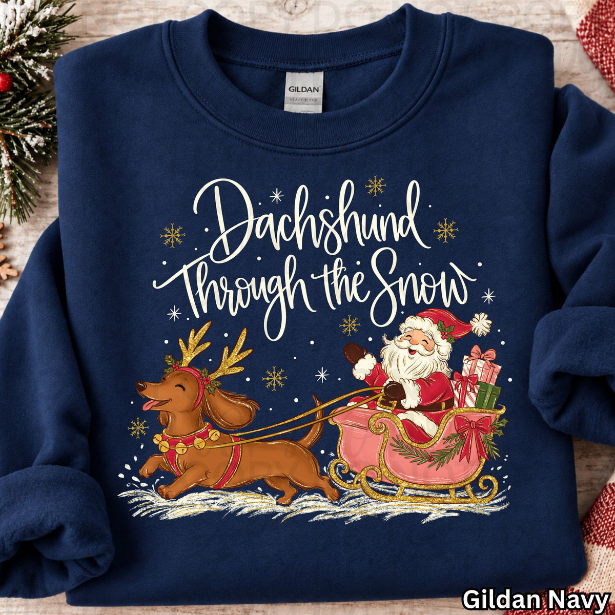 Dachshund Through the Snow PNG