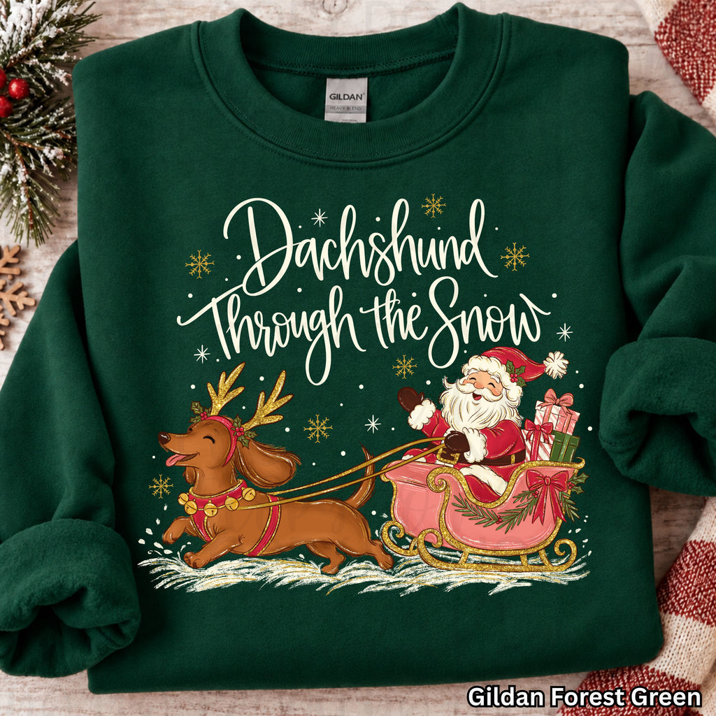 Dachshund Through the Snow PNG