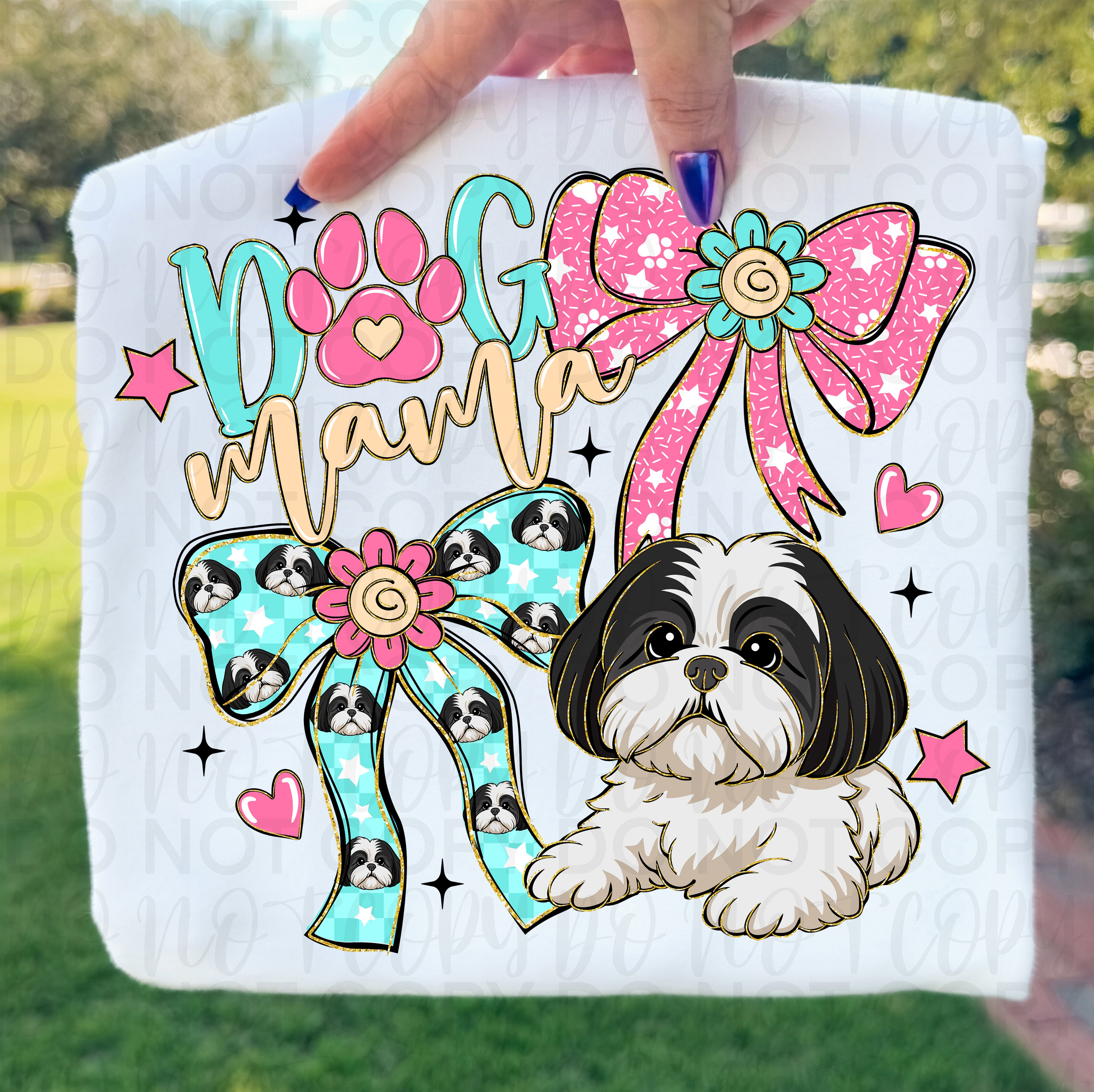 Dog Mama Shih Tzu PNG