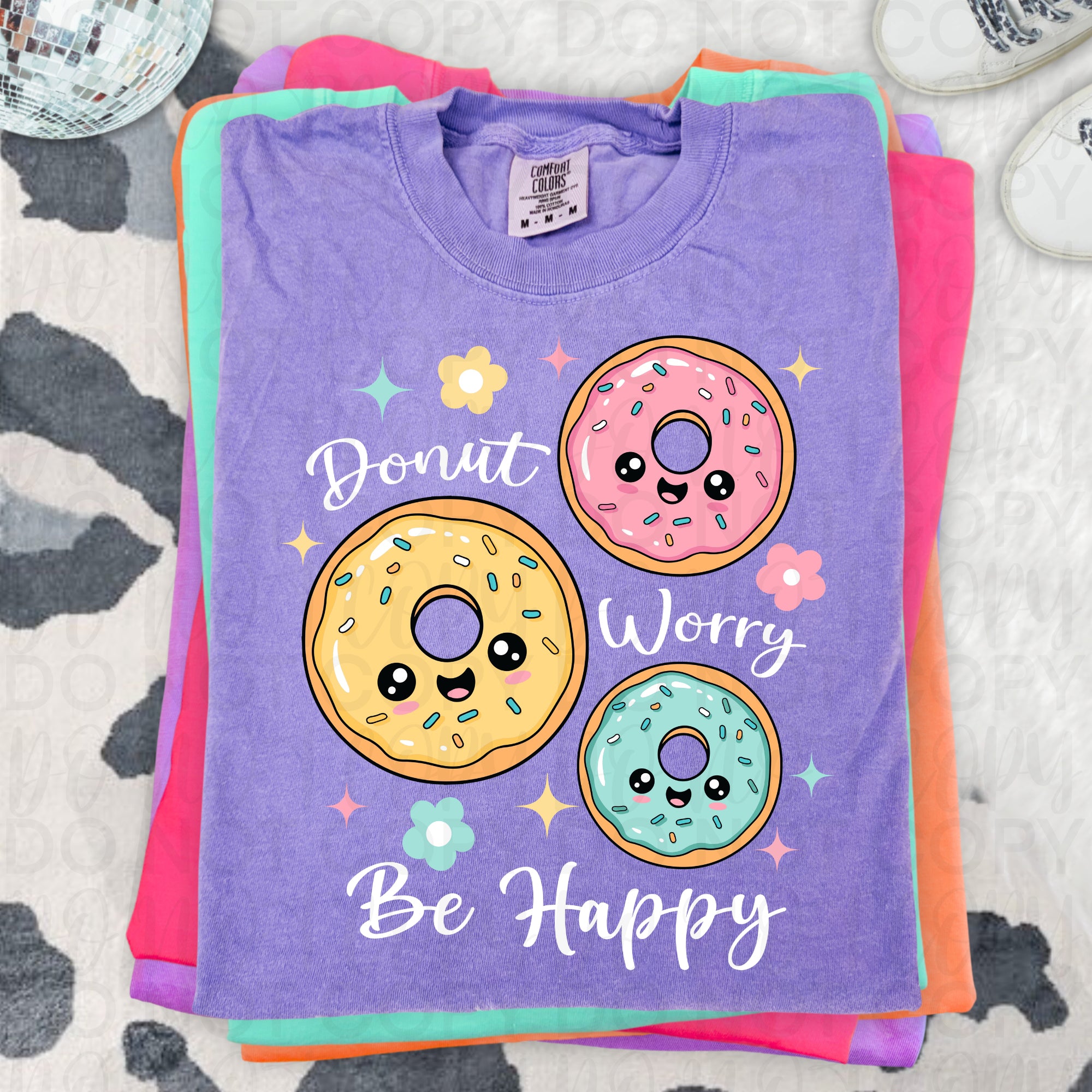 Donut Worry Be Happy PNG