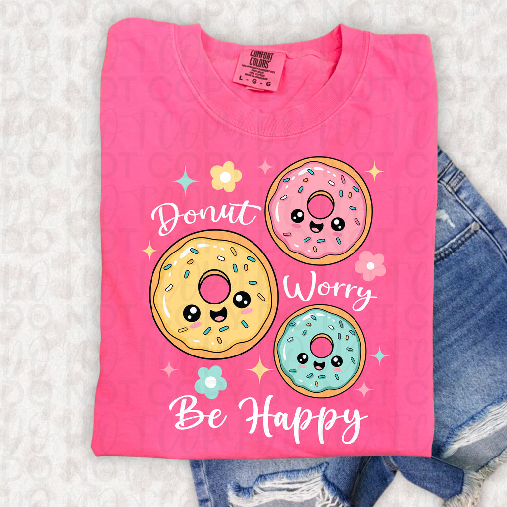 Donut Worry Be Happy PNG
