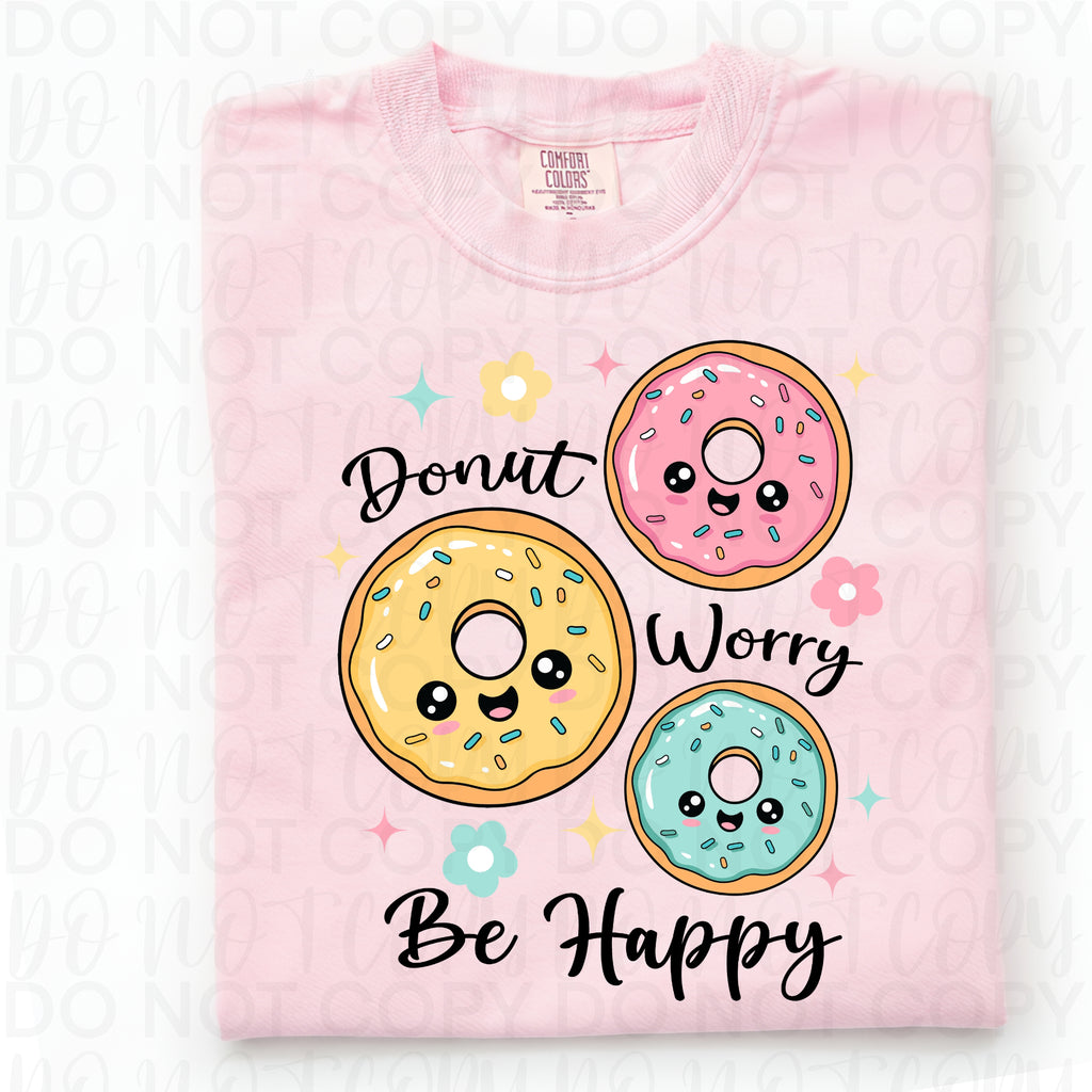 Donut Worry Be Happy PNG