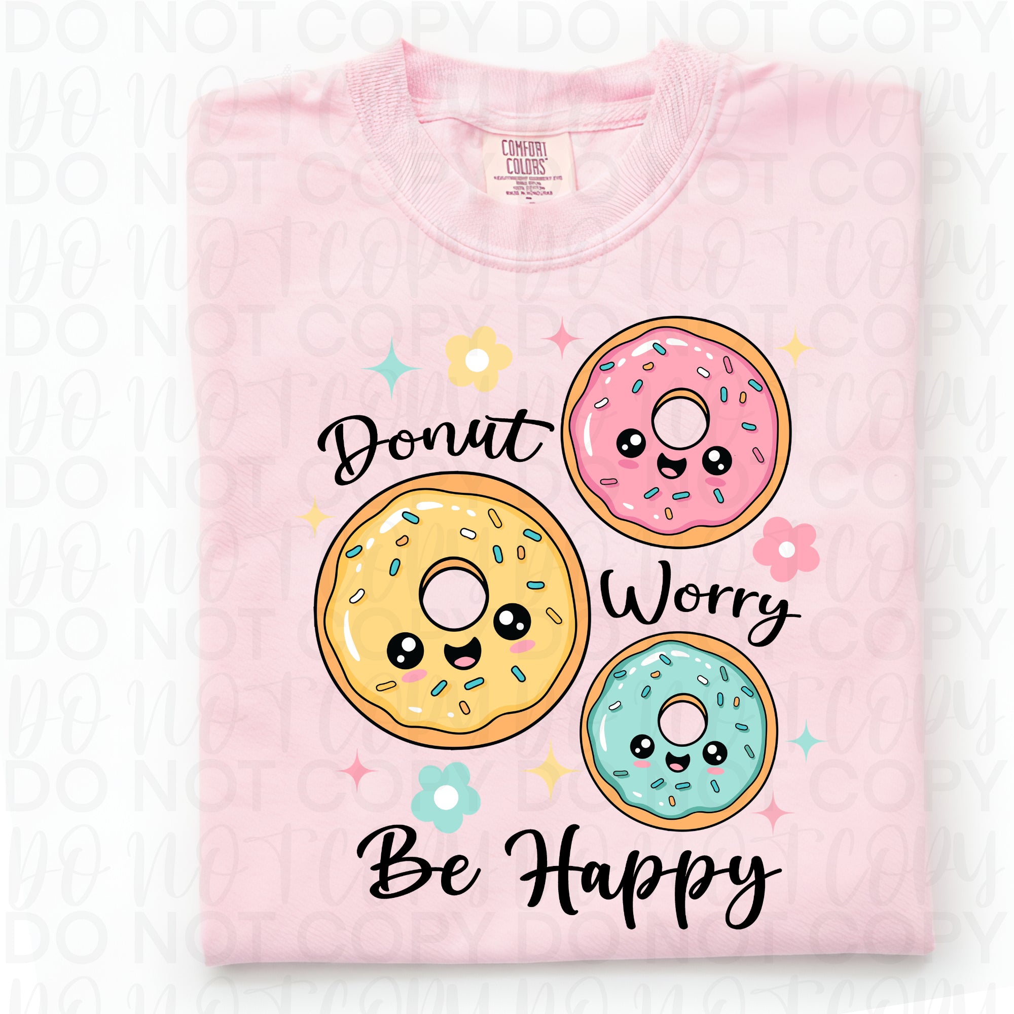 Donut Worry Be Happy PNG