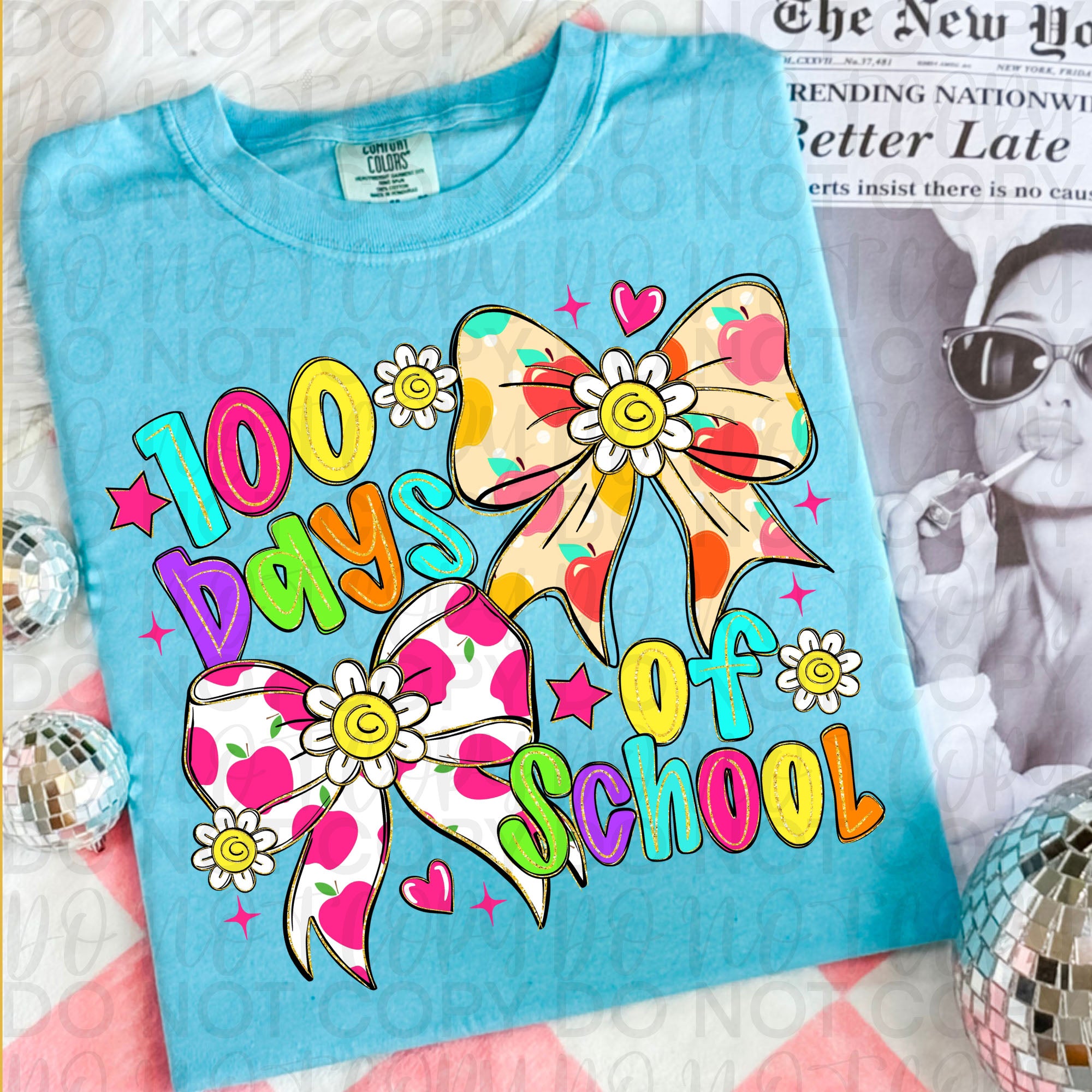 100 Days of School Coquette PNG