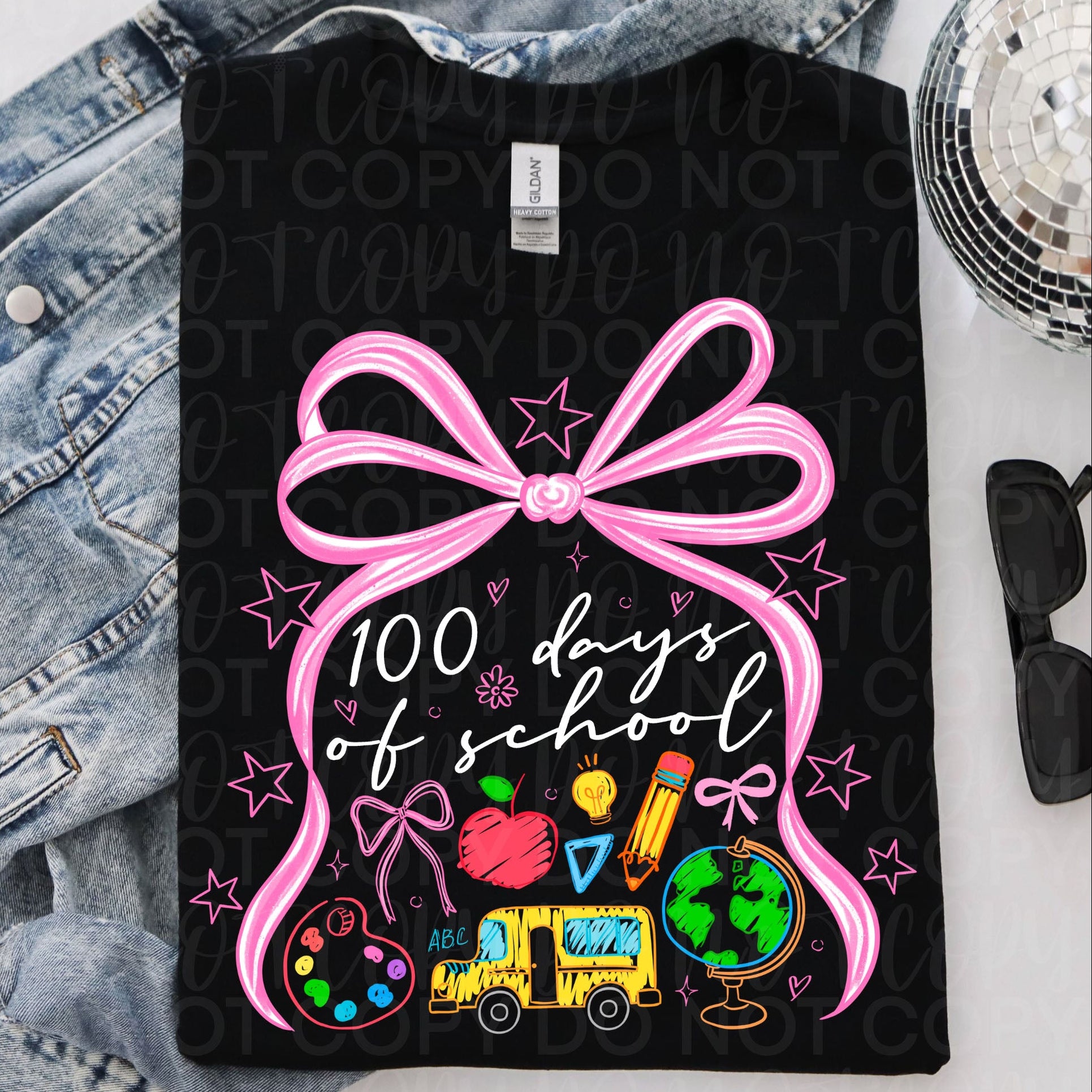 Coquette 100 Days of School Doodles PNG