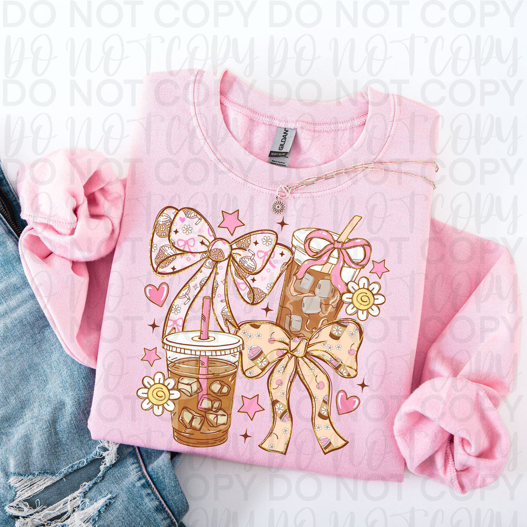 Iced Coffee Coquette PNG