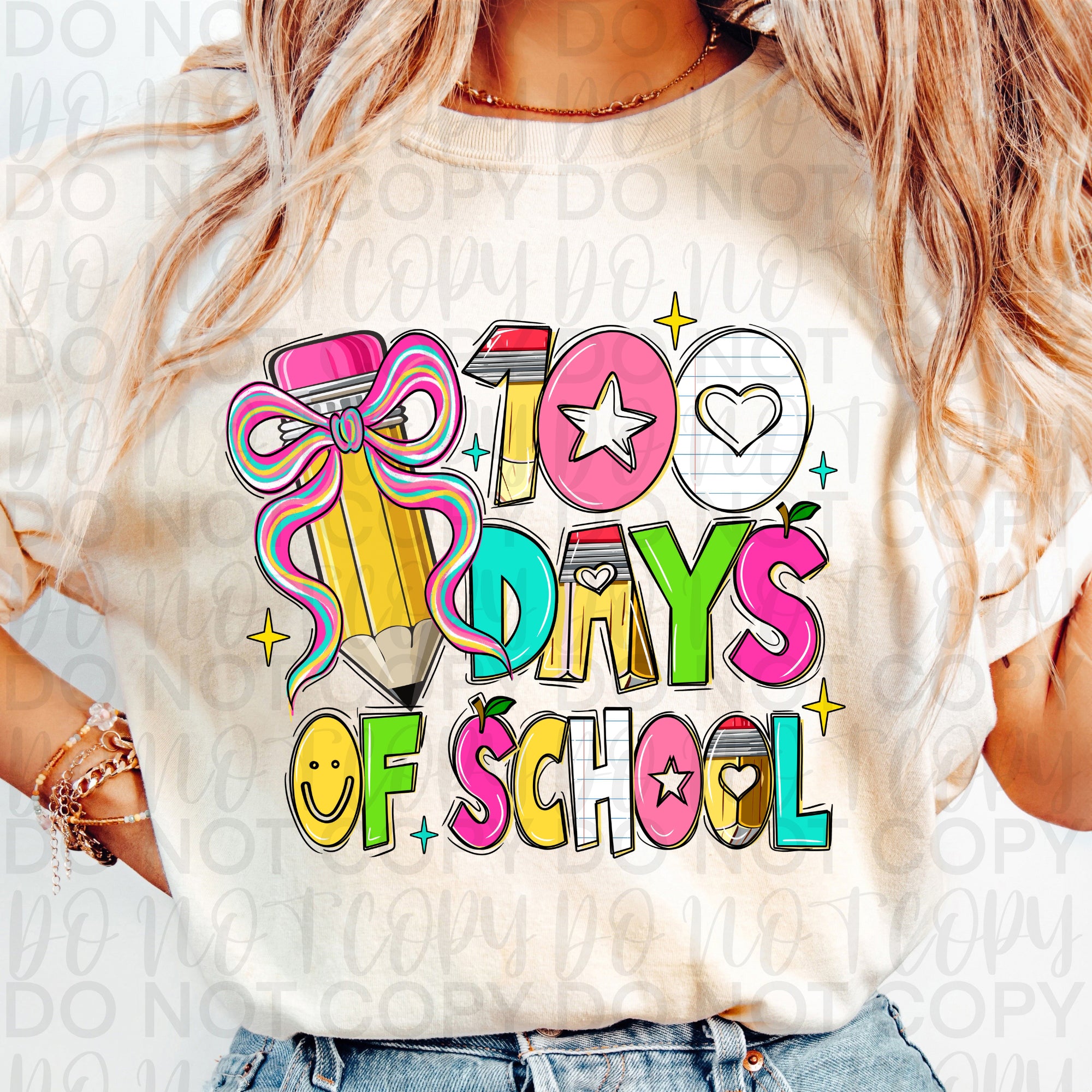 Colorful 100 Days of School PNG