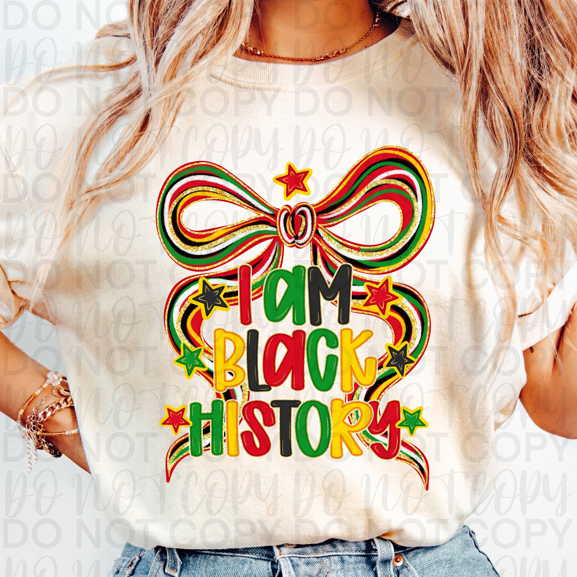 Coquette Black History Bow PNG