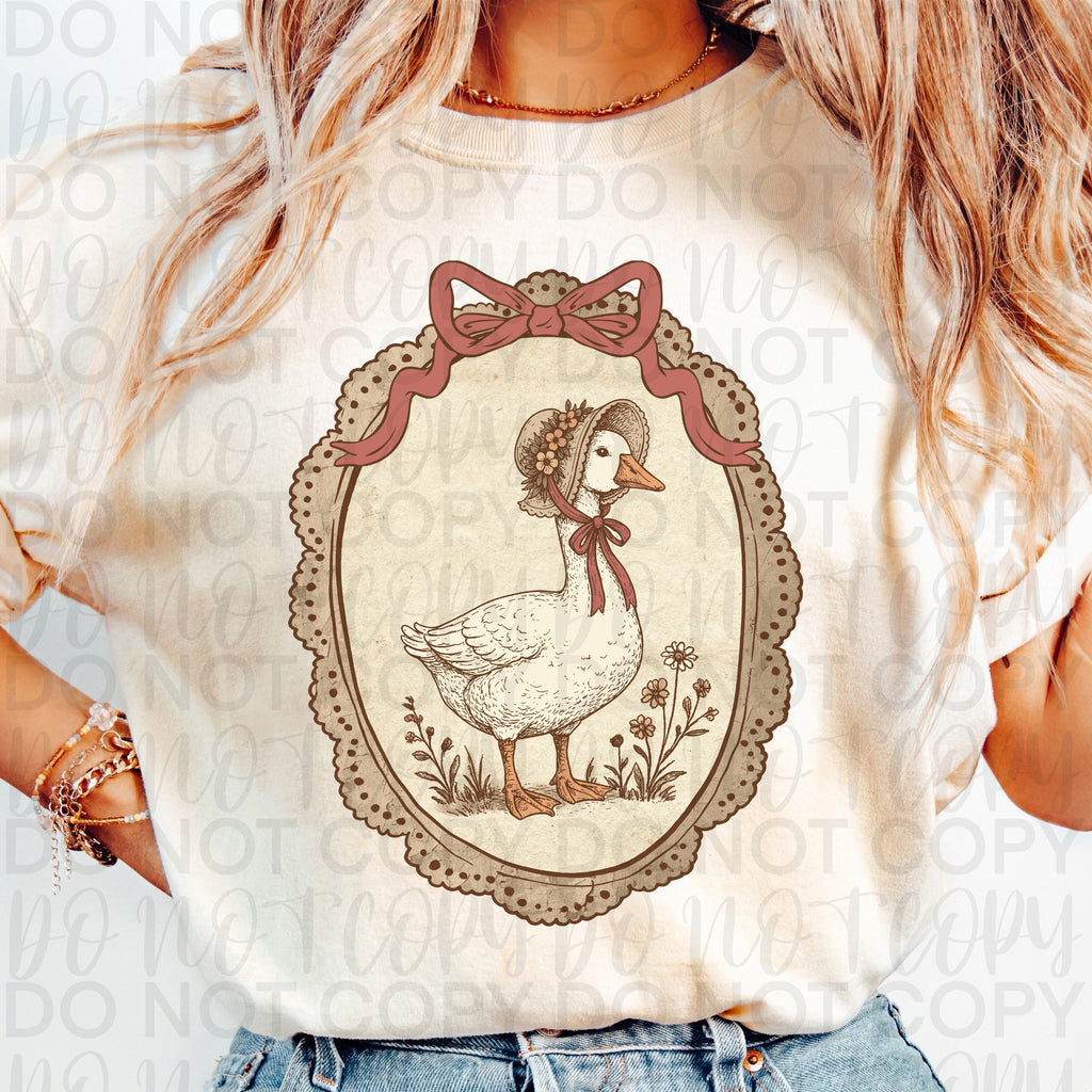 Vintage Farmhouse Goose PNG