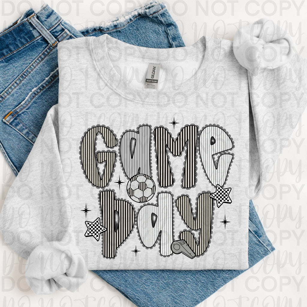 Game Day Soccer Seersucker PNG