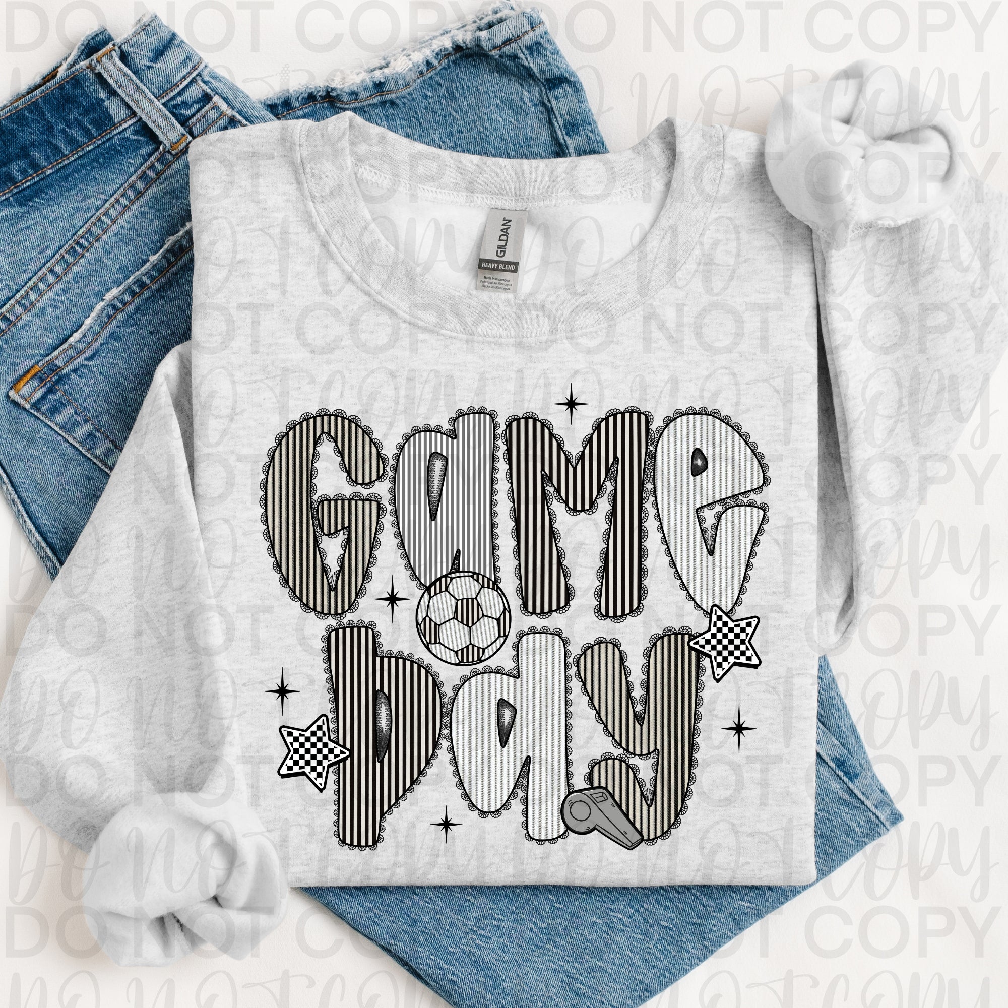 Game Day Soccer Seersucker PNG