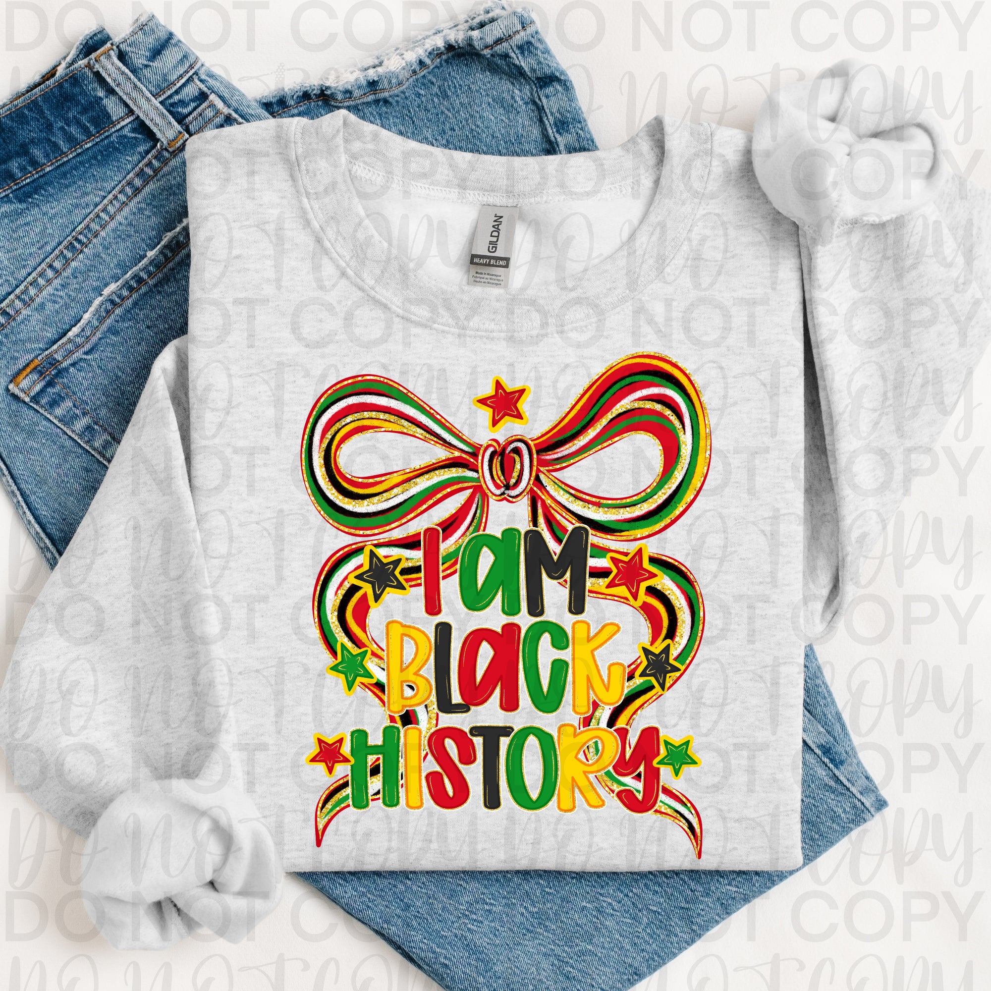 Coquette Black History Bow PNG