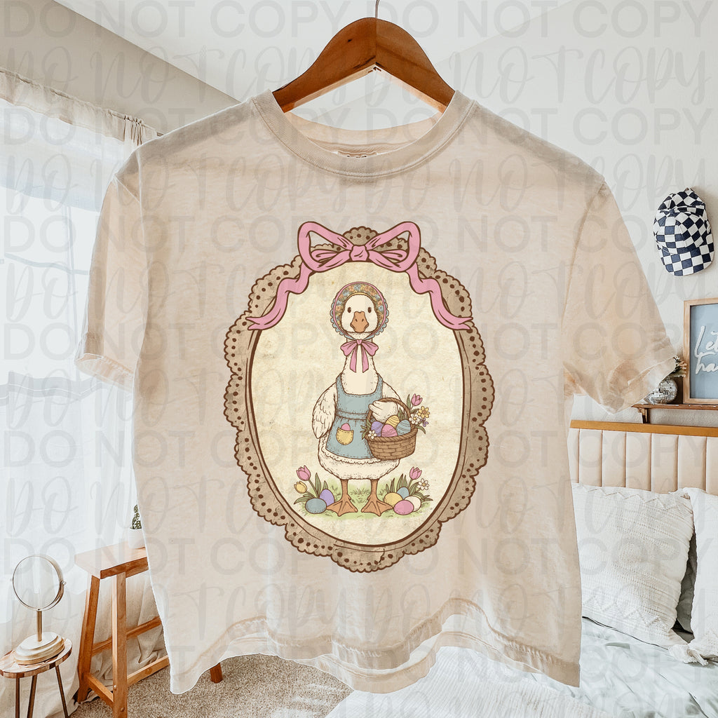 Vintage Spring Goose PNG