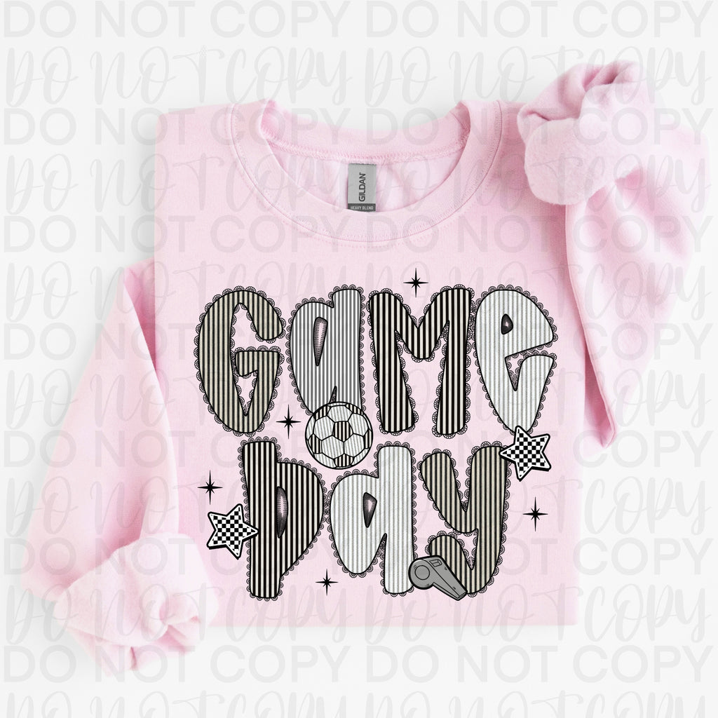 Game Day Soccer Seersucker PNG